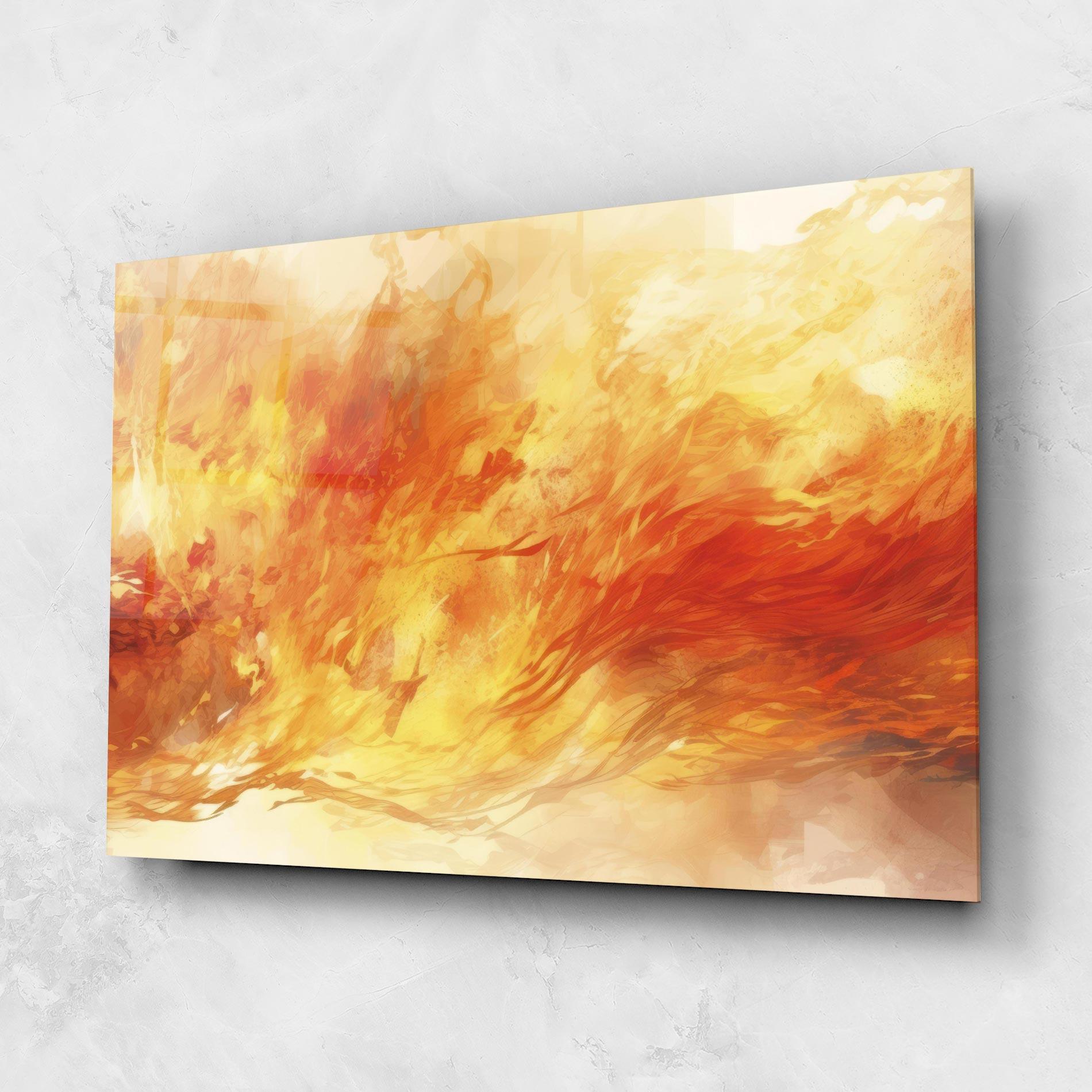 Tablou Sticla Burning Sparkle mockup 1