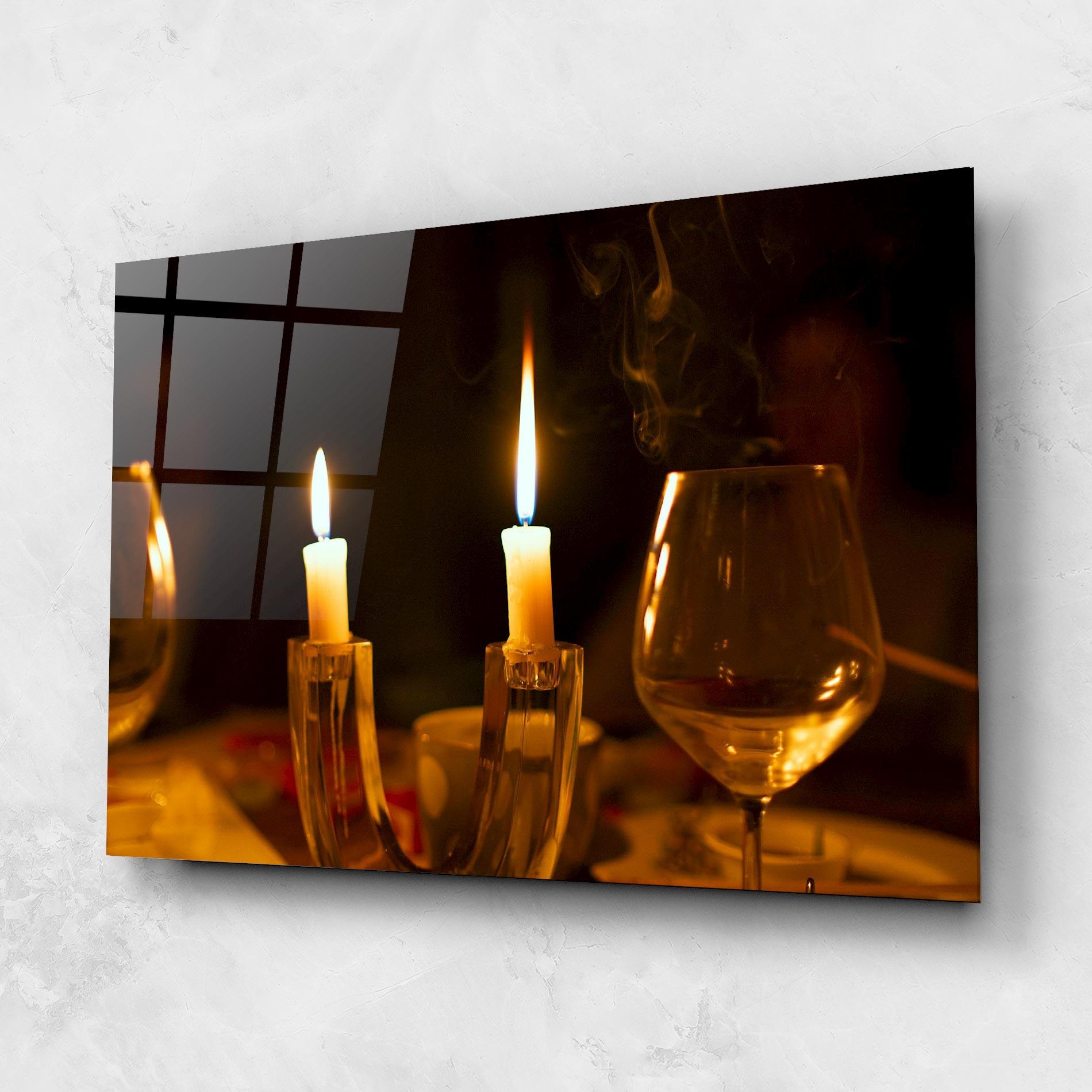 Tablou Sticla Candle Light mockup 1