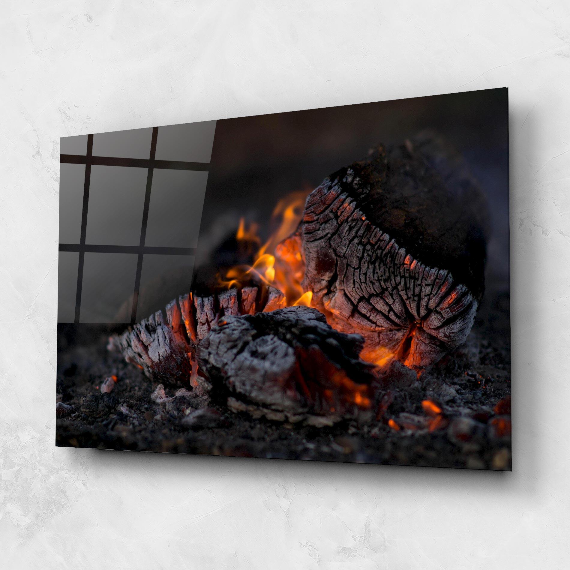 Tablou Sticla Fire Start mockup 1