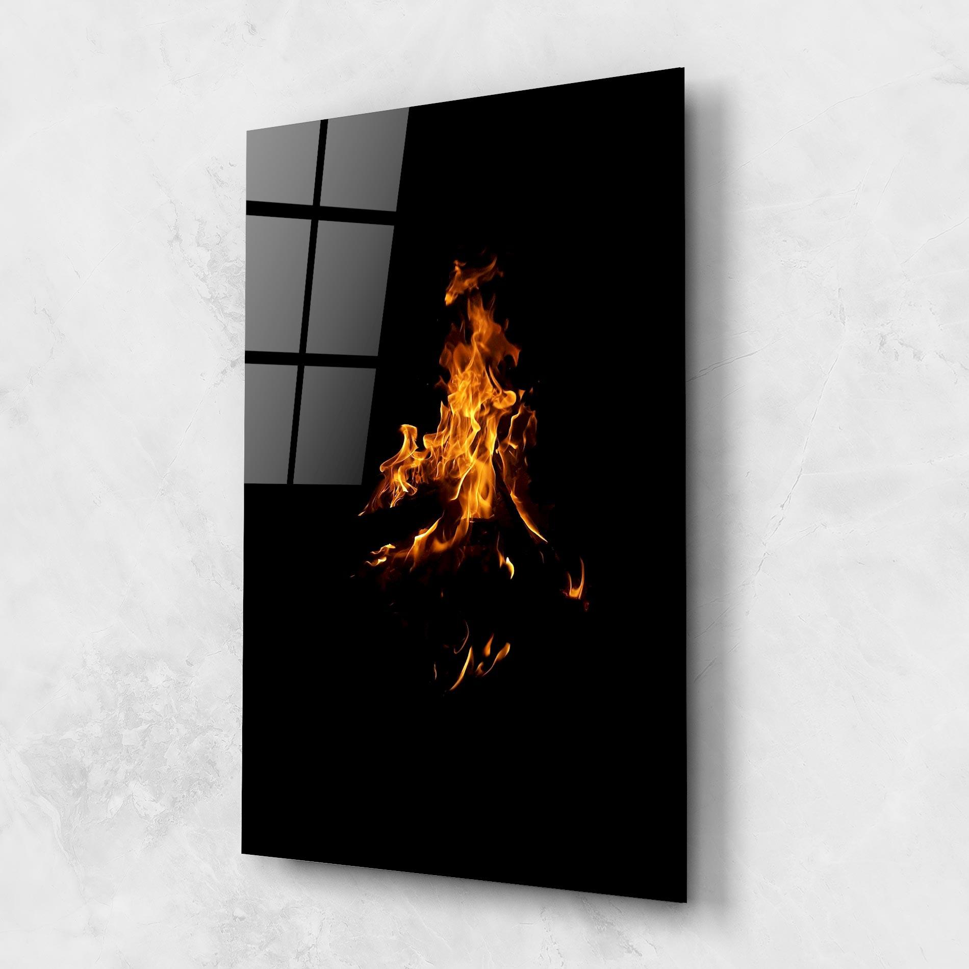 Tablou Sticla Shadow Fire mockup 1
