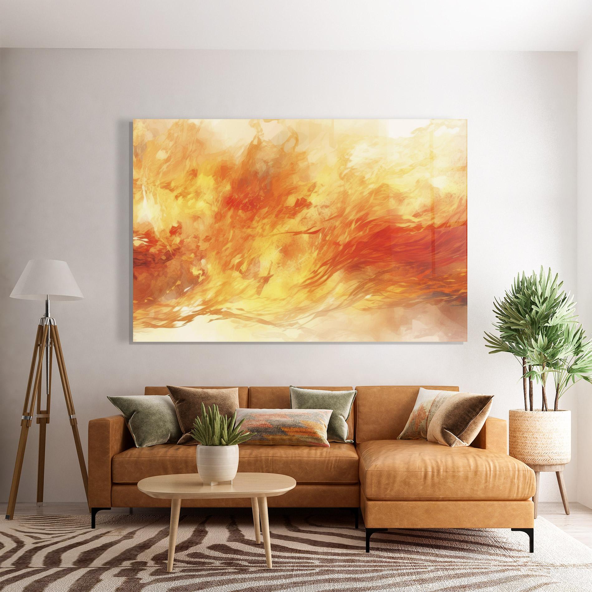 Tablou Sticla Burning Sparkle mockup 7