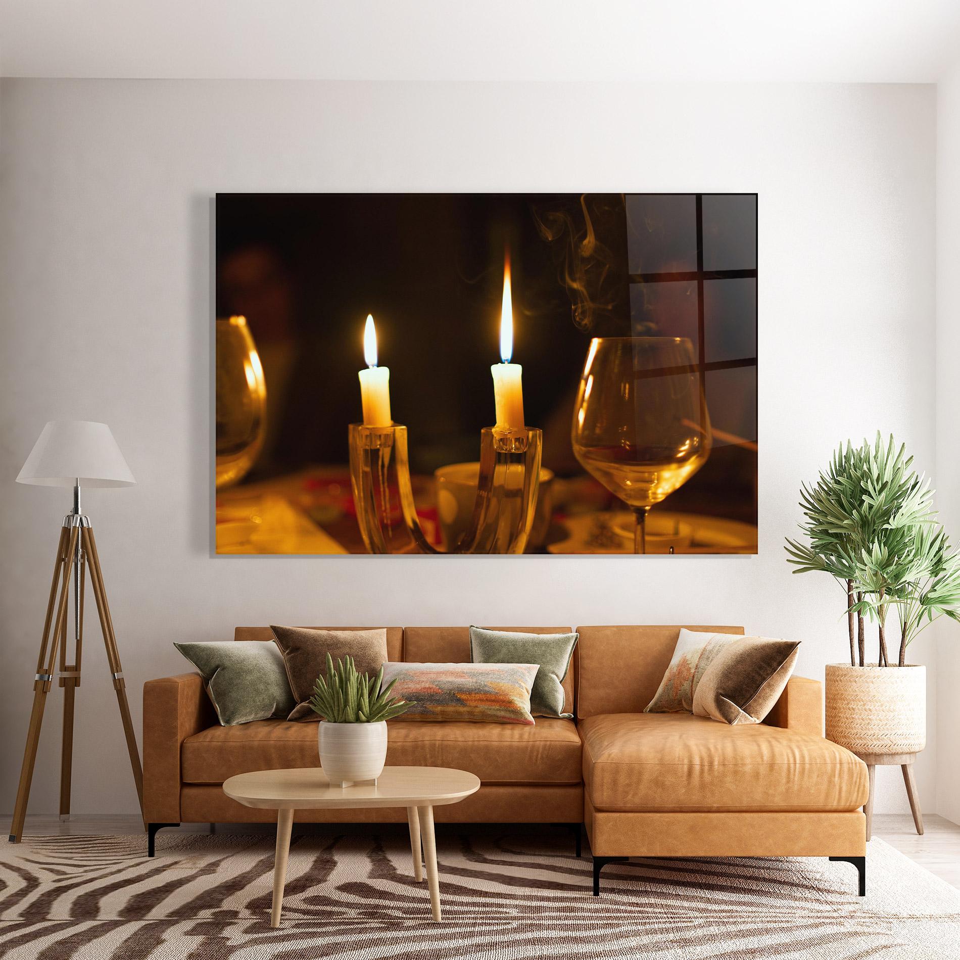 Tablou Sticla Candle Light mockup 7
