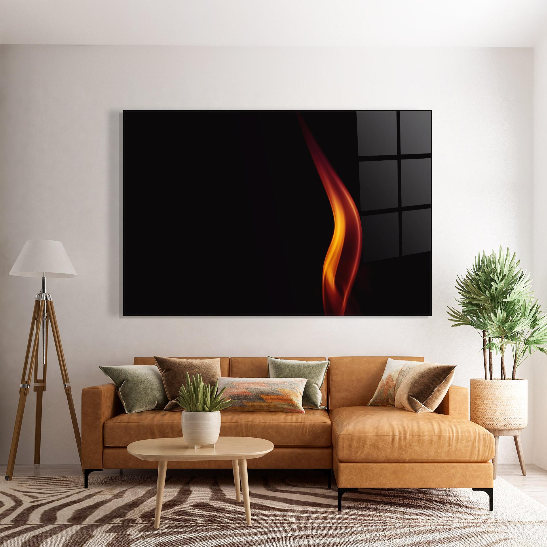 Tablou Sticla Flame Relax mockup 7