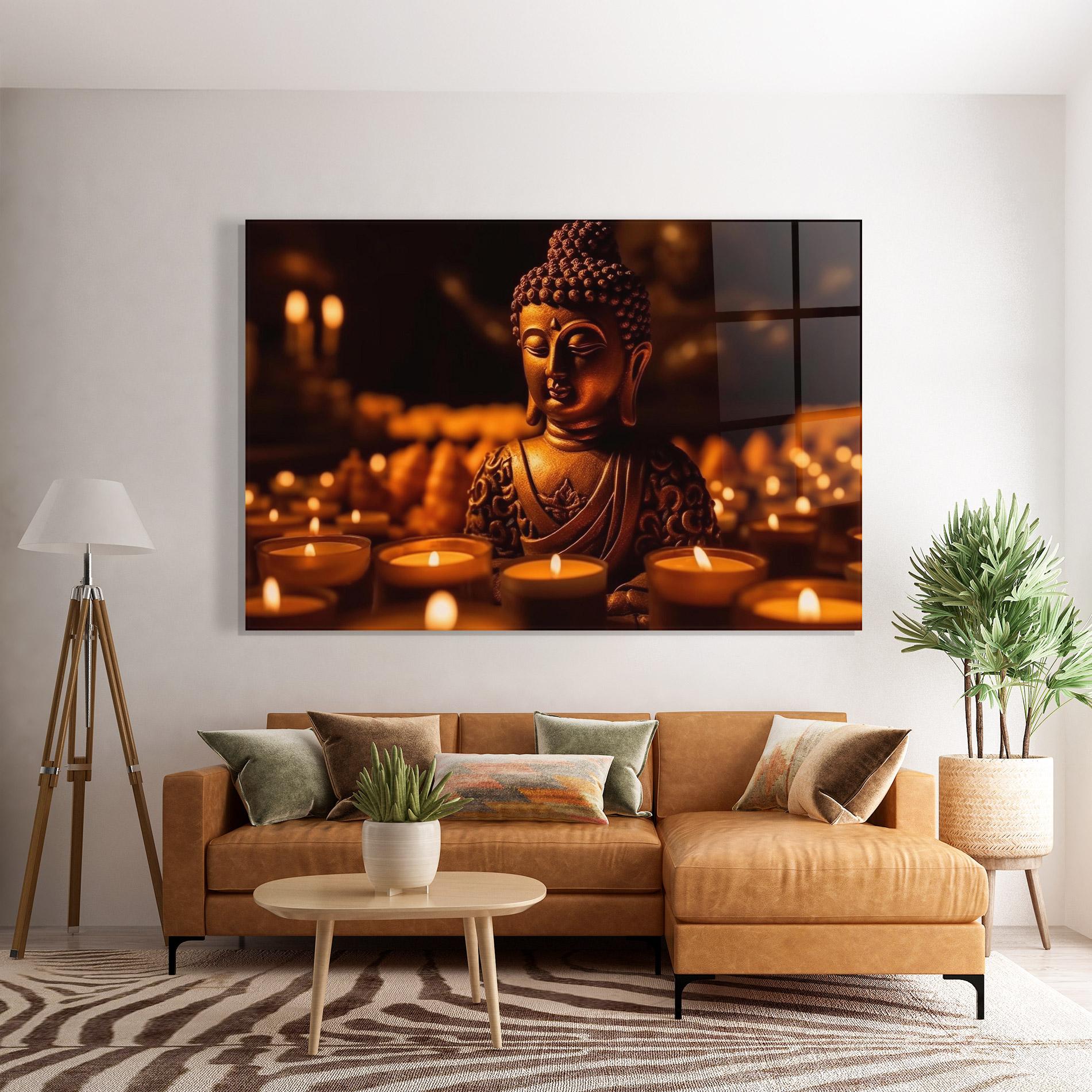 Tablou Sticla Religions Tranquil mockup 7