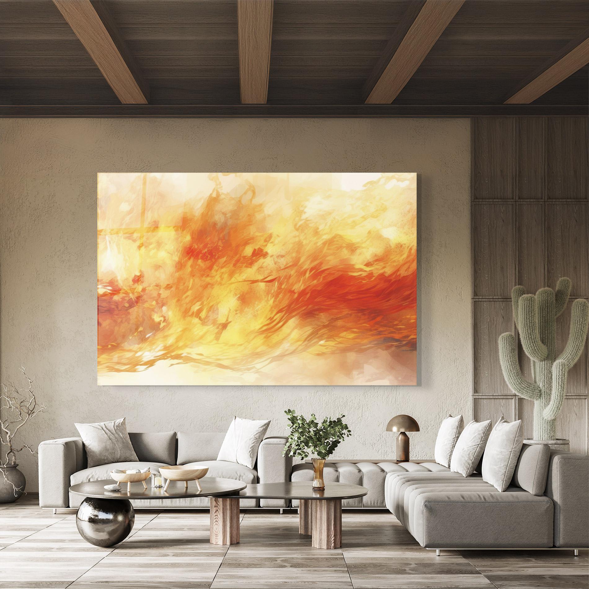 Tablou Sticla Burning Sparkle mockup 8