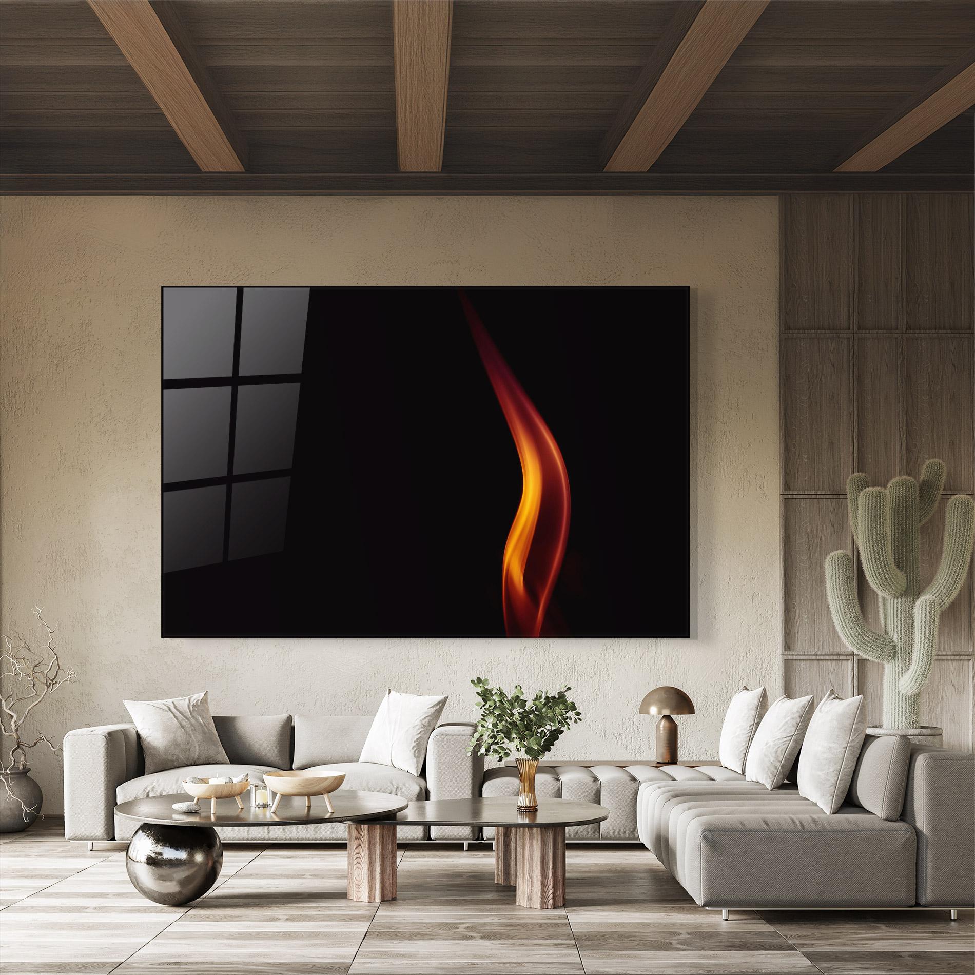 Tablou Sticla Flame Relax mockup 8