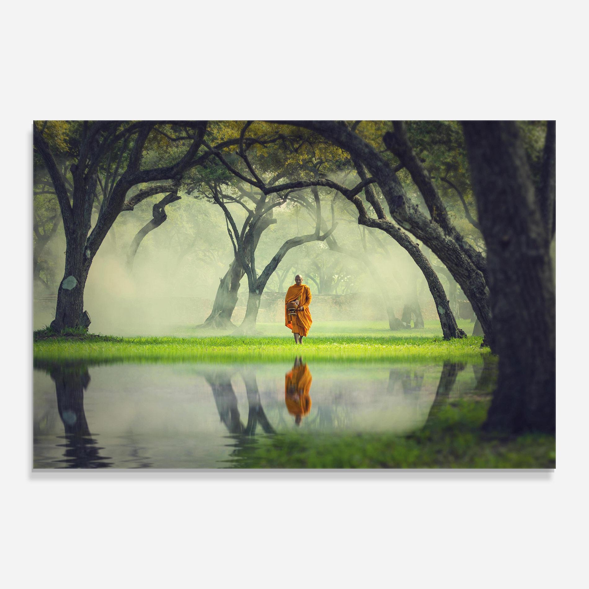 Tablou Sticla Buddha Nature mockup 0