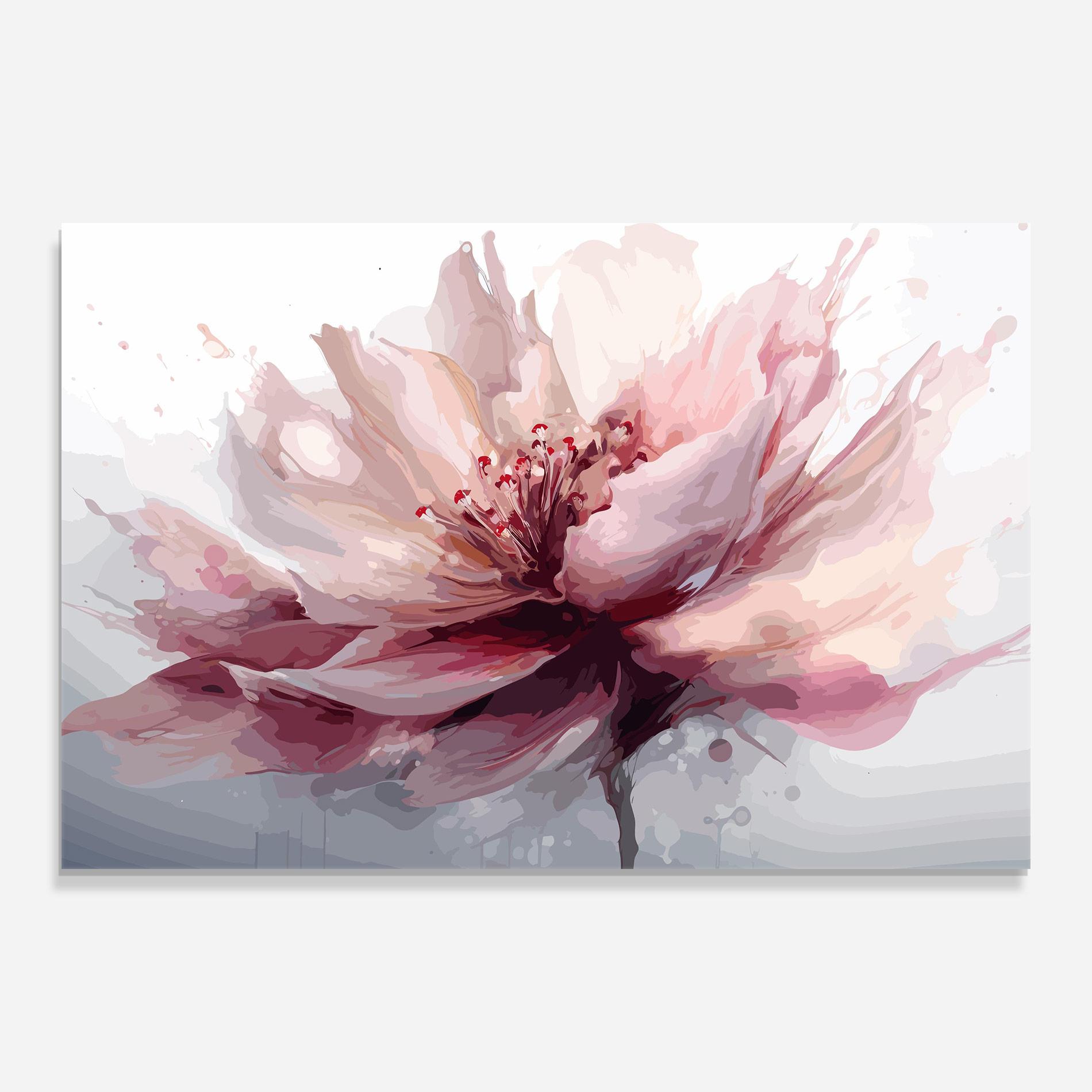 Tablou Sticla Meditation Flower mockup 0