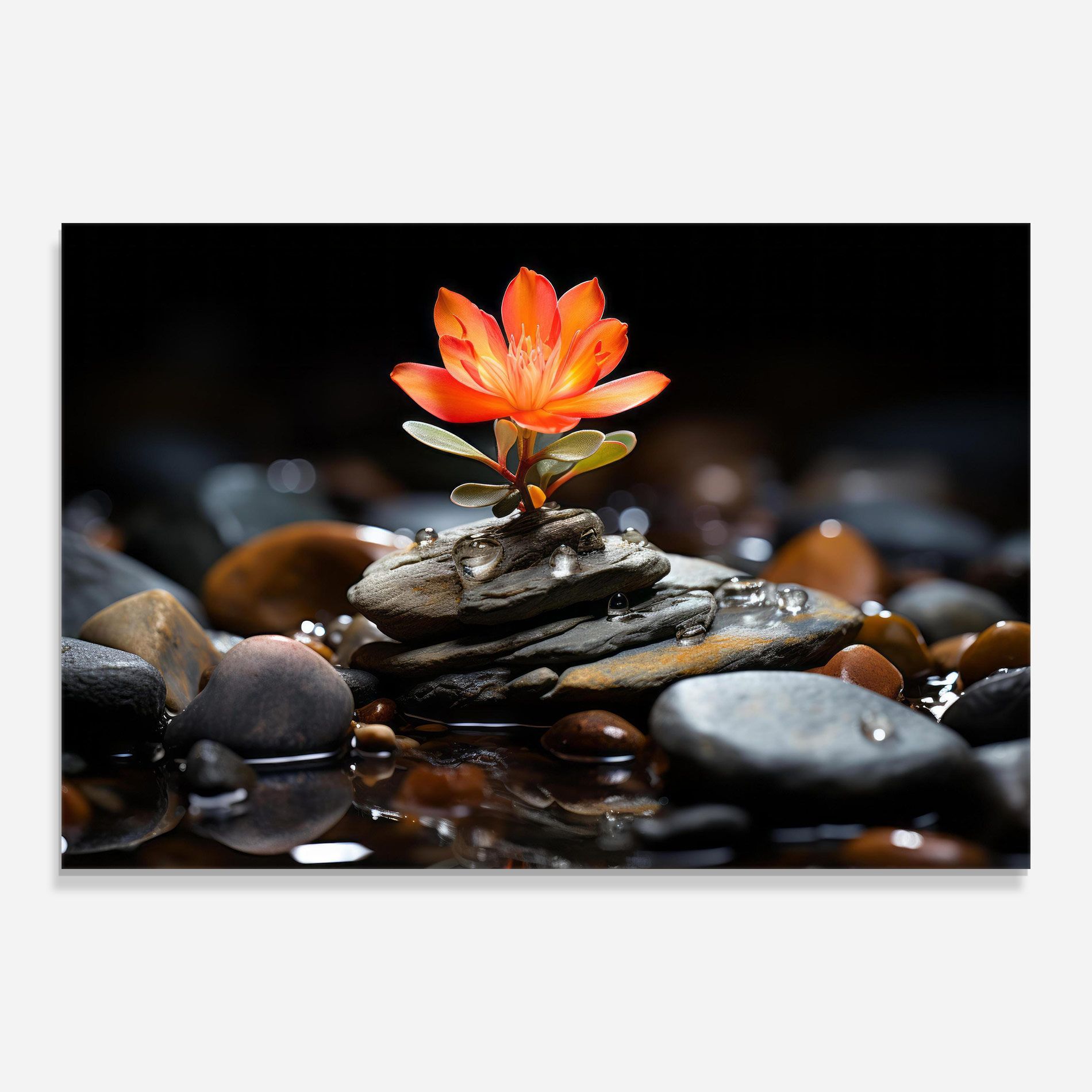 Orange Flower Stone mockup 0