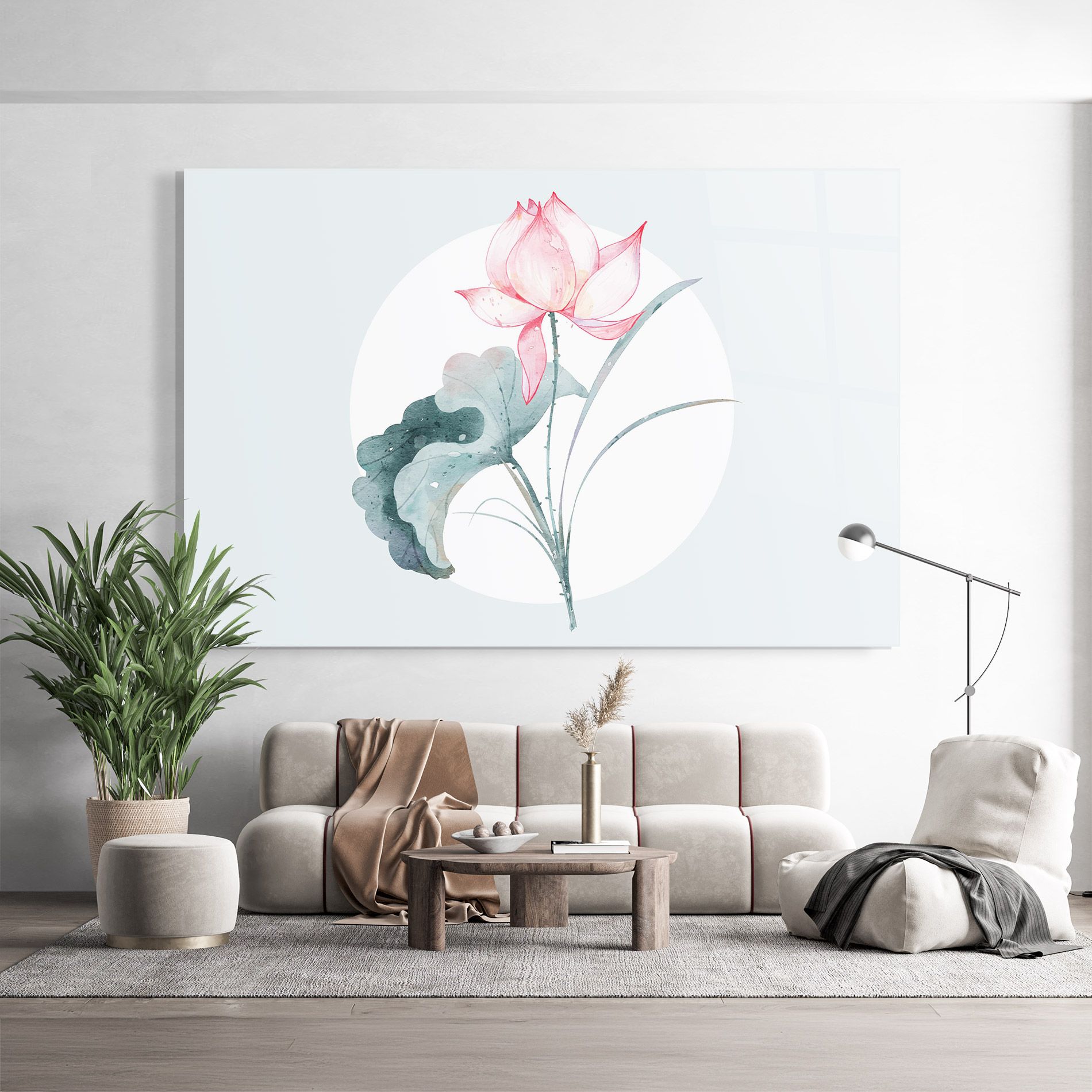 Blue Pastel Flower mockup 9