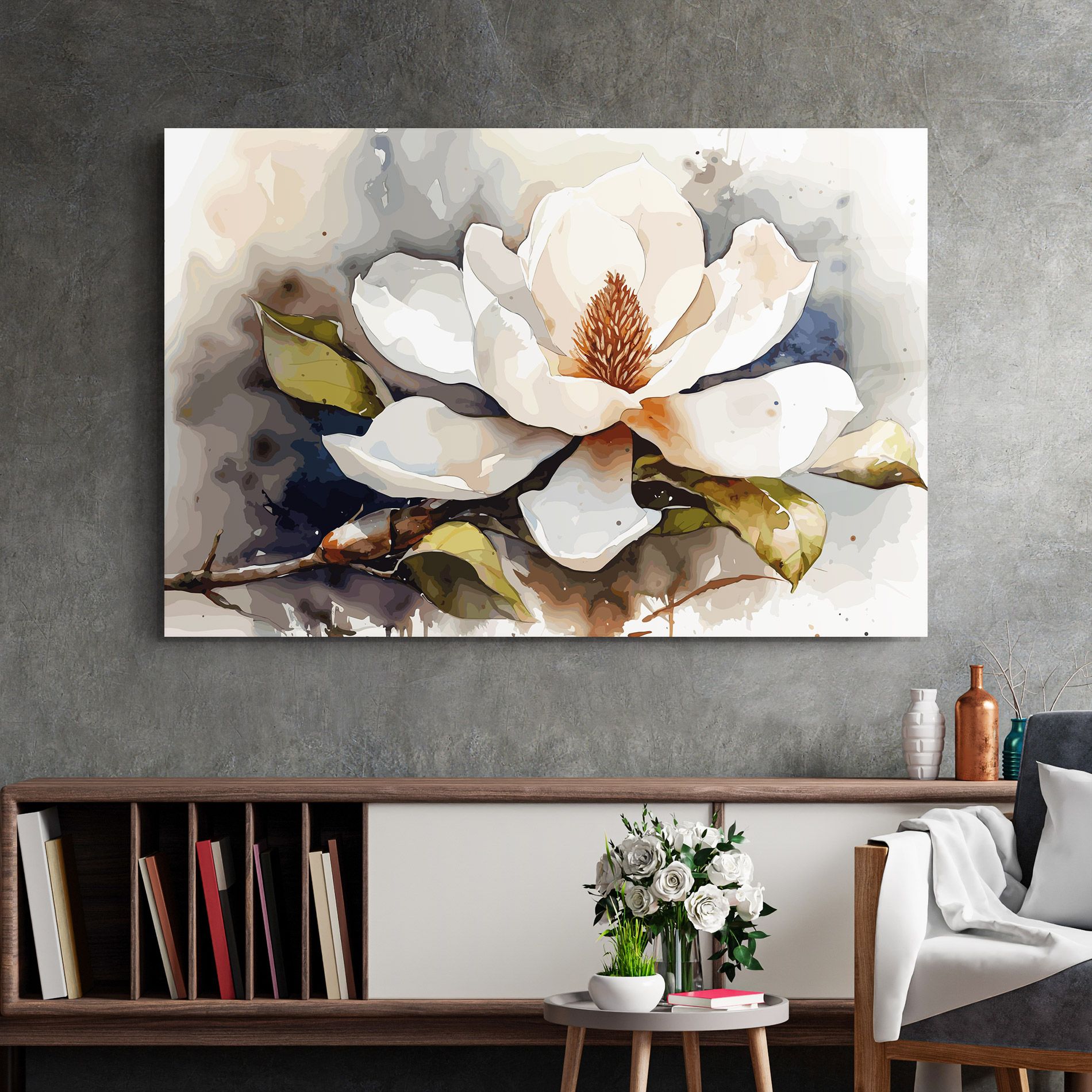 Cream Nature Flower mockup 2