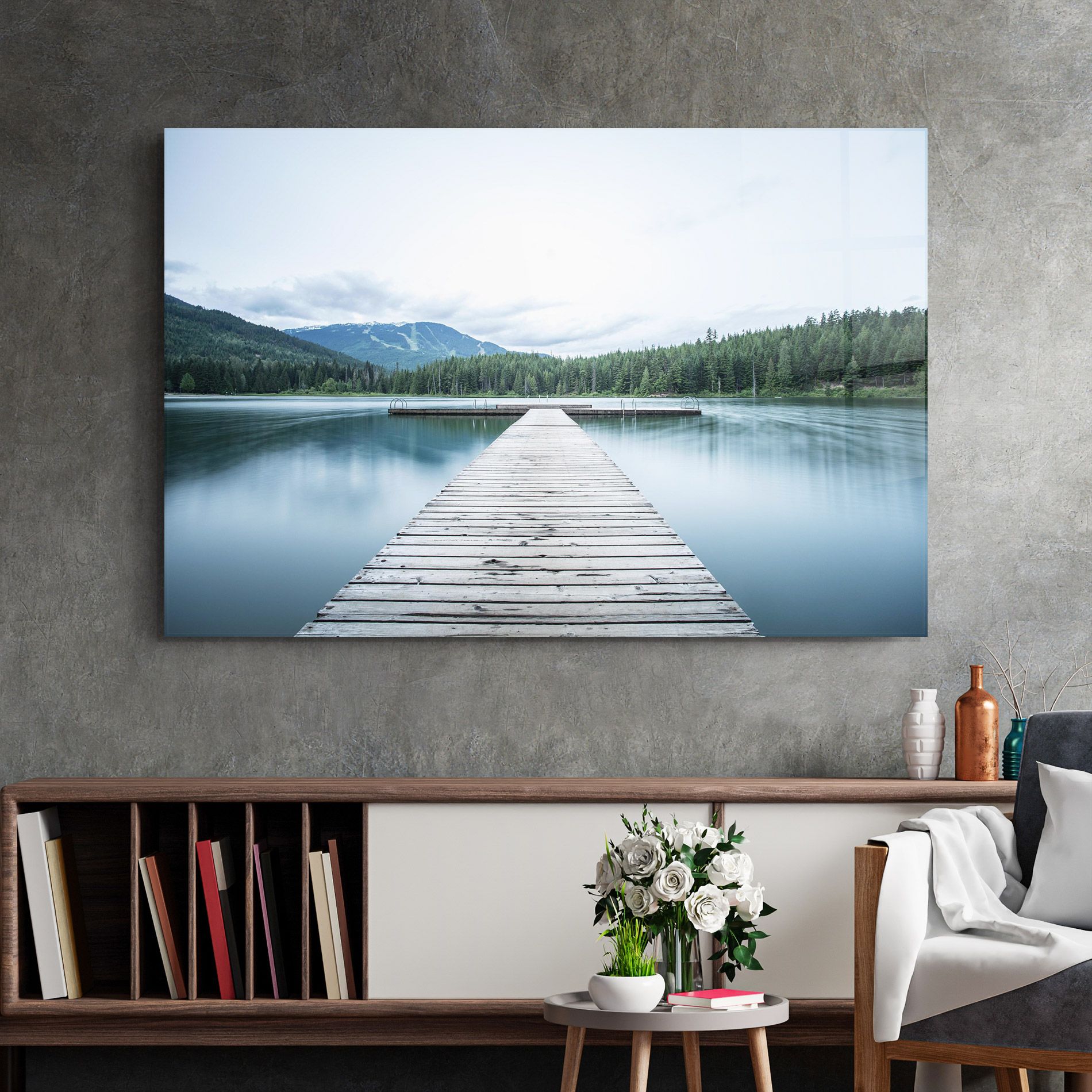Lake Bridge View mockup 2