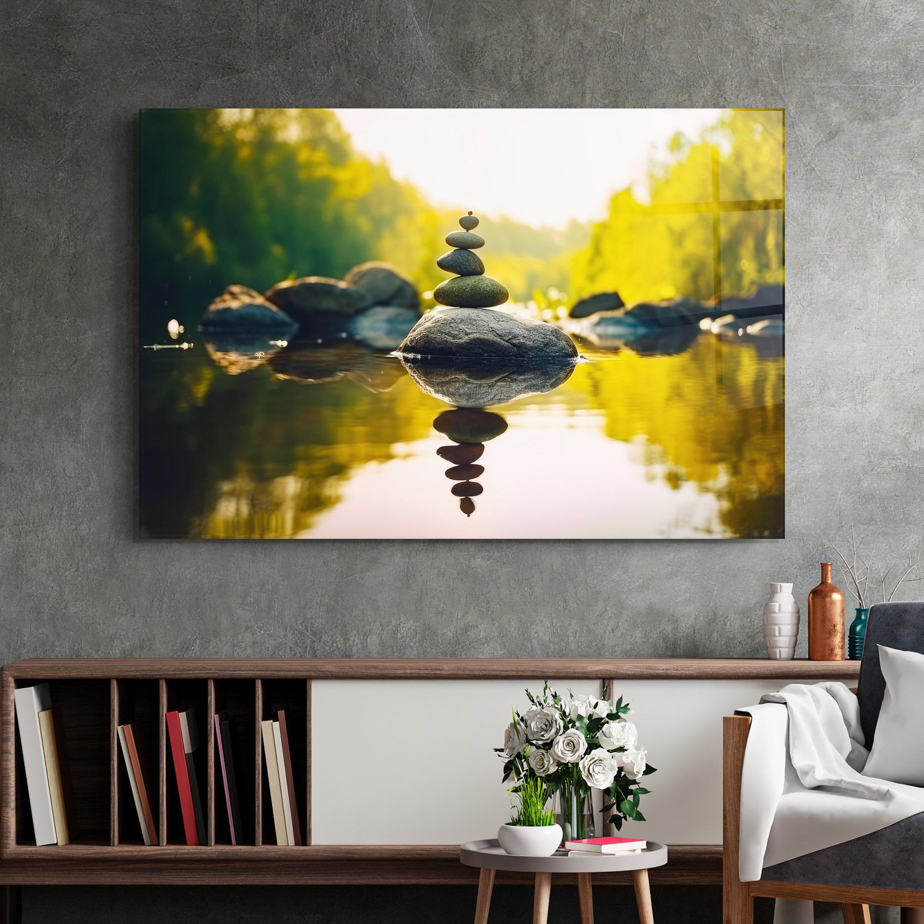 Lake Meditation Rocks mockup 2