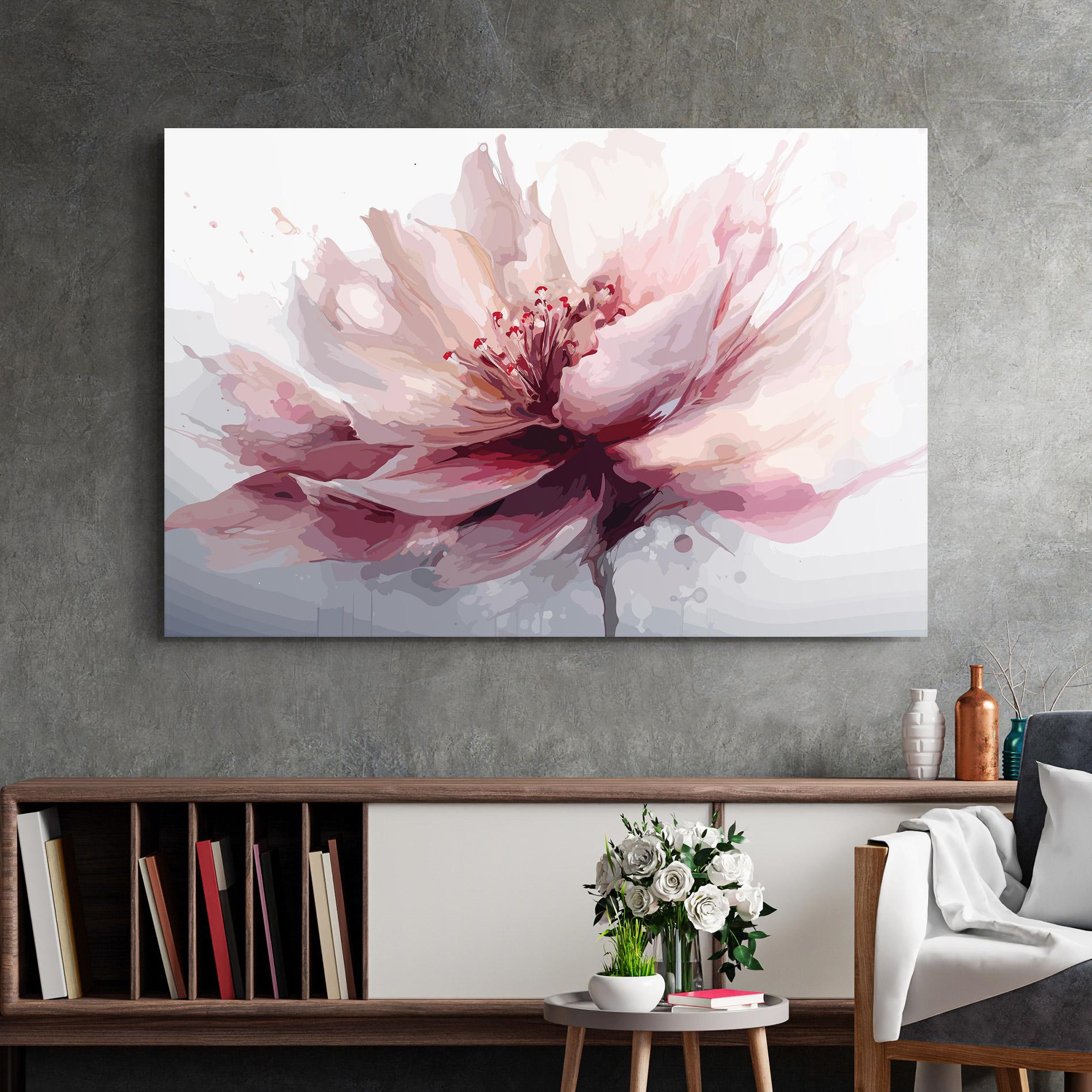 Tablou Sticla Meditation Flower mockup 2