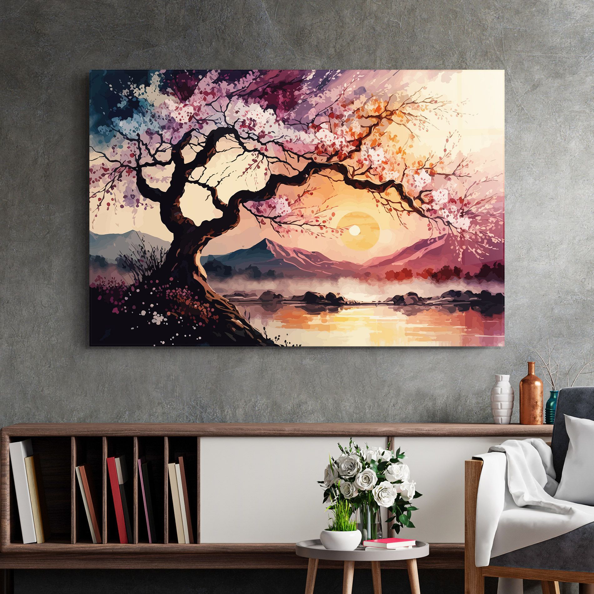 Pink Tree Nature mockup 2