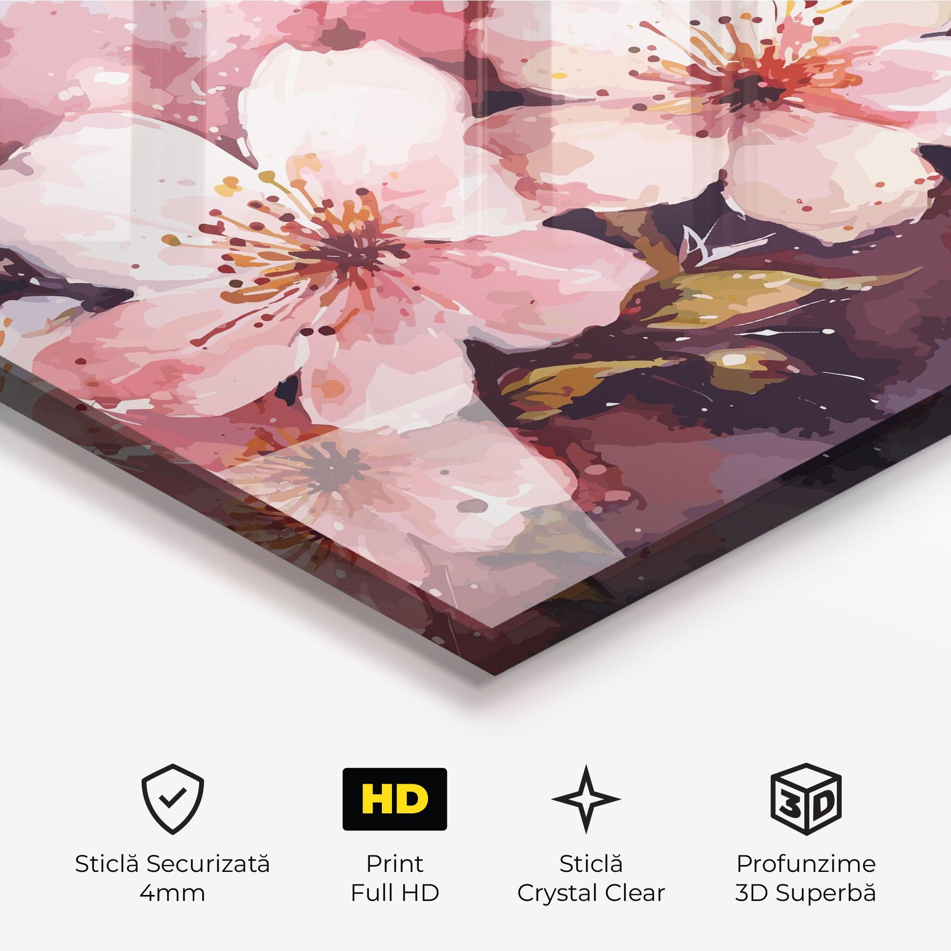 Tablou Sticla Beautiful Nature Art mockup 3