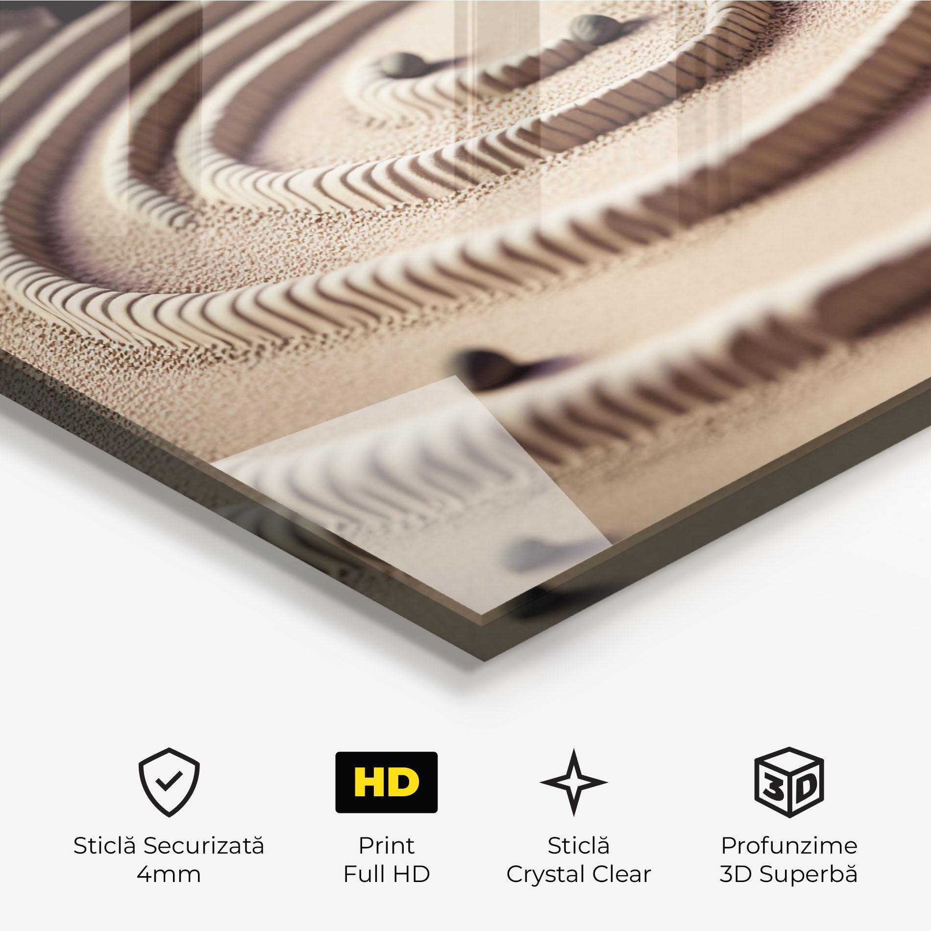 Tablou Sticla Japanese Zen Garden mockup 3