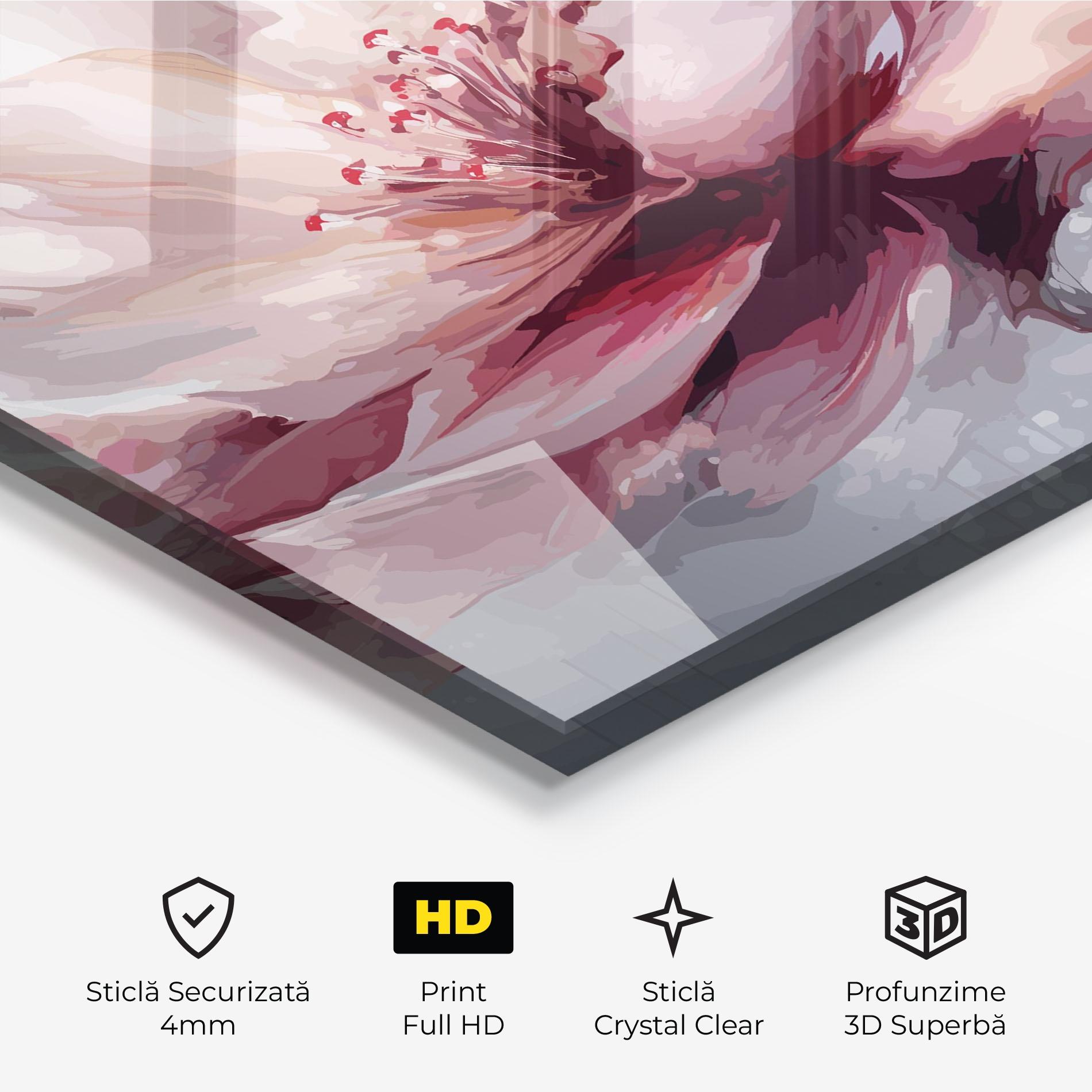 Tablou Sticla Meditation Flower mockup 3