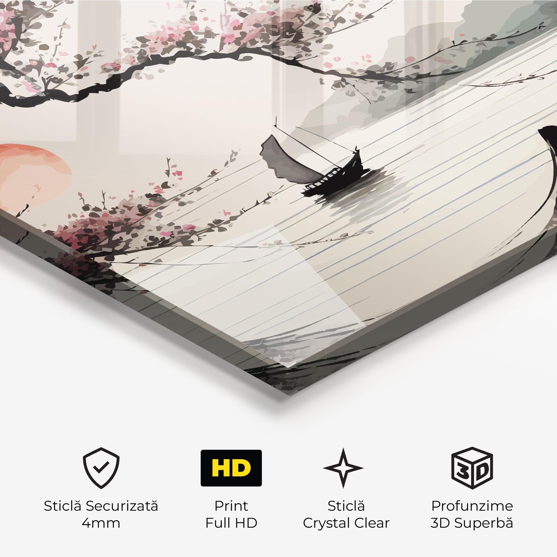 Tablou Sticla Relaxing Nature mockup 3