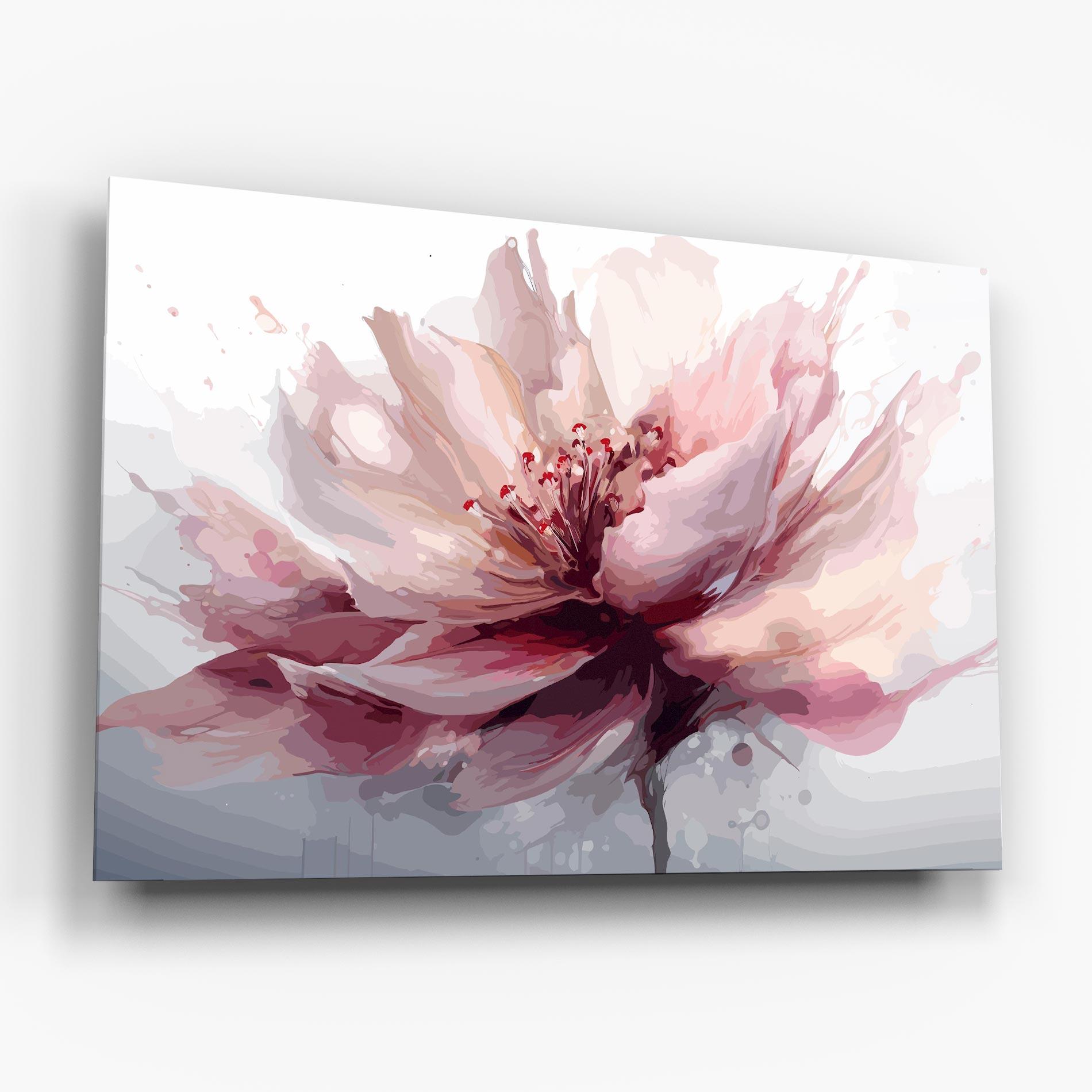 Tablou Sticla Meditation Flower mockup 6