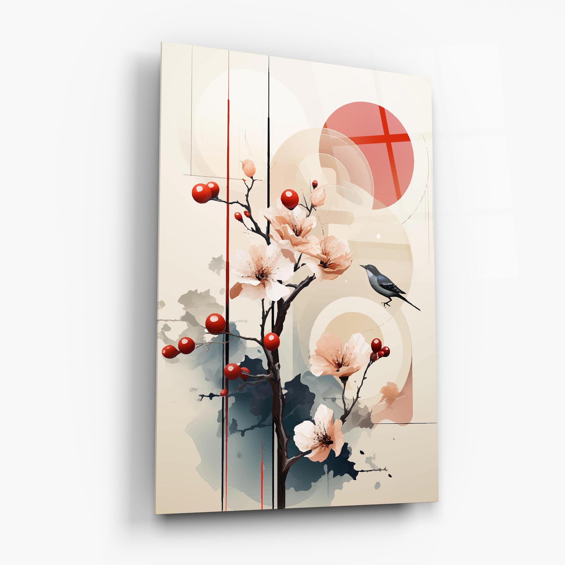 Tablou Sticla Cream Nature mockup 6