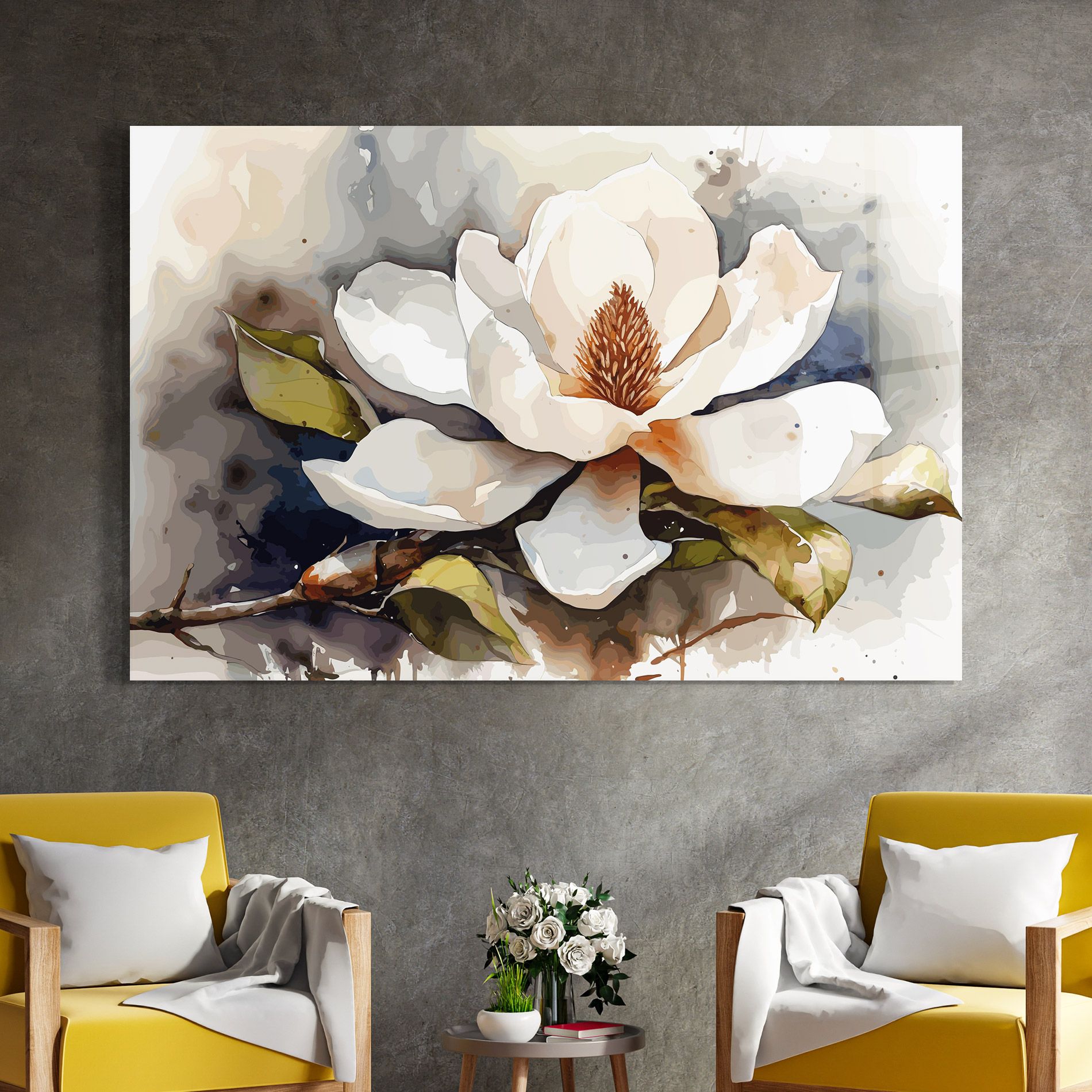 Cream Nature Flower mockup 4