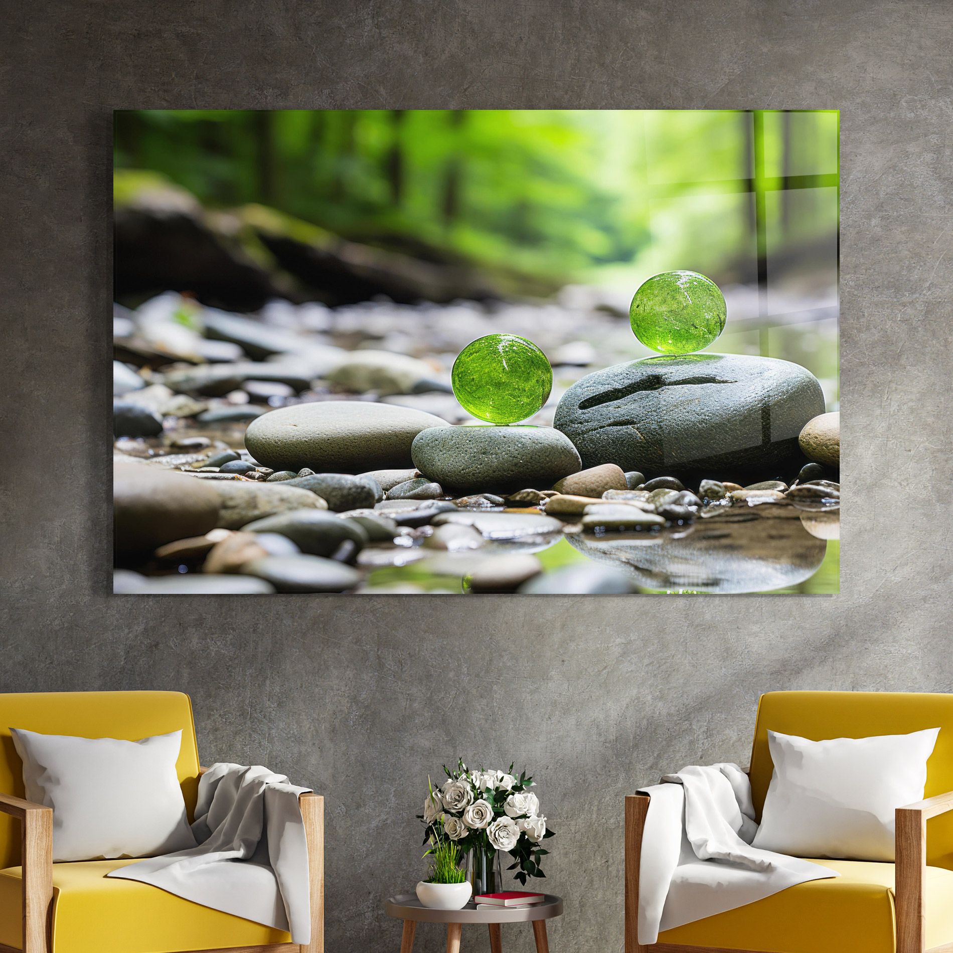 Green Glass Balls mockup 4