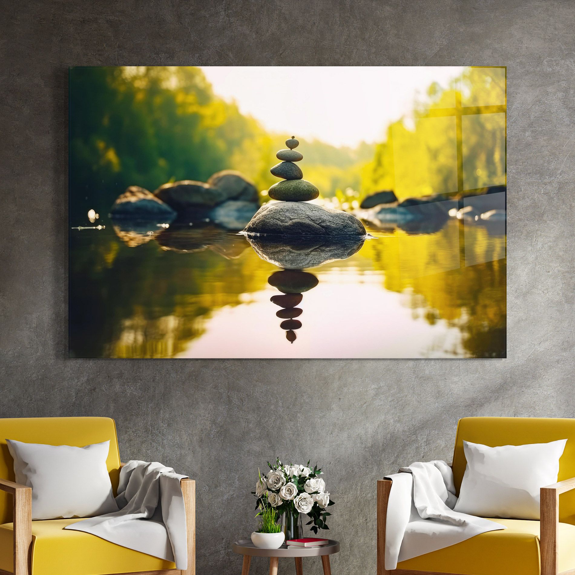 Lake Meditation Rocks mockup 4