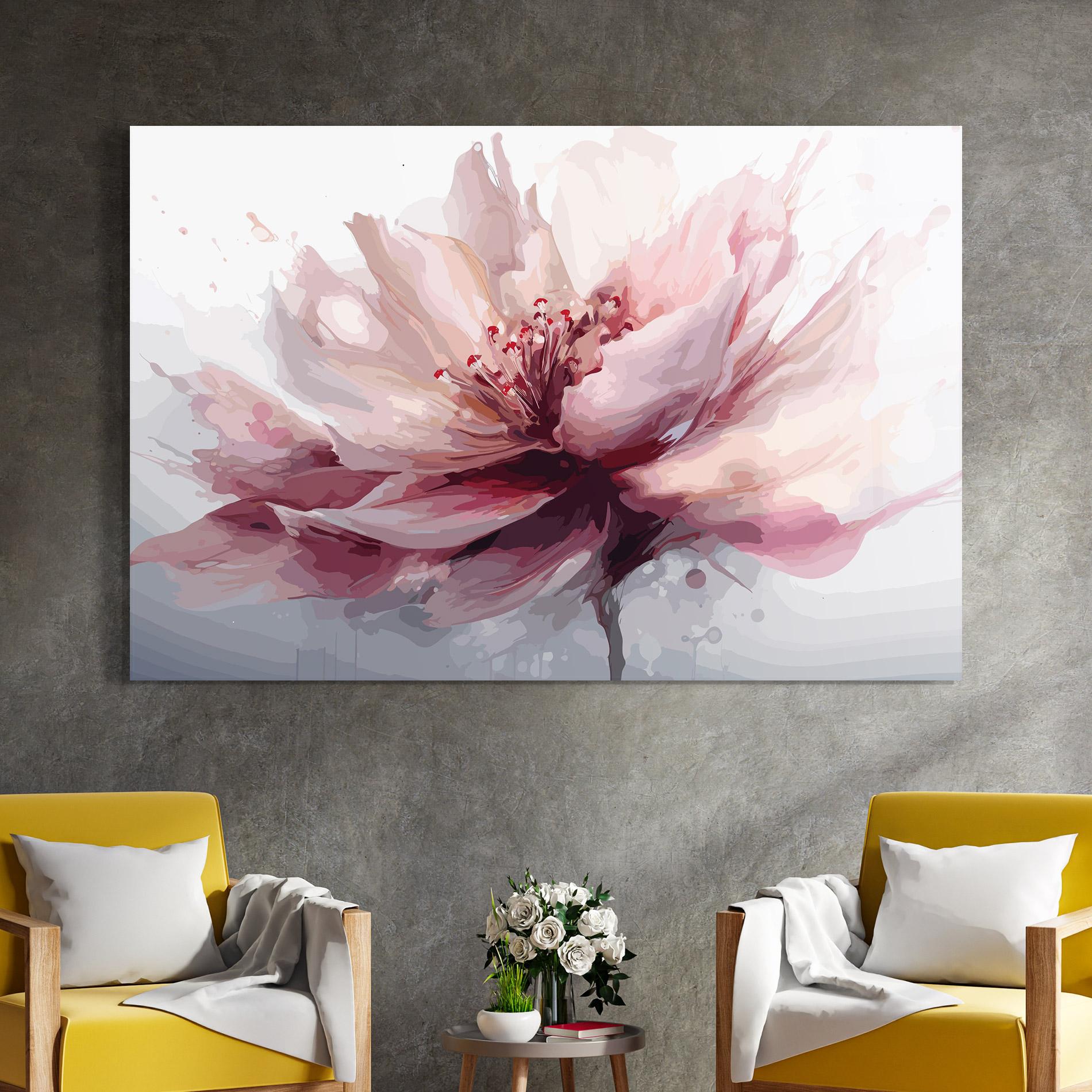 Tablou Sticla Meditation Flower mockup 4