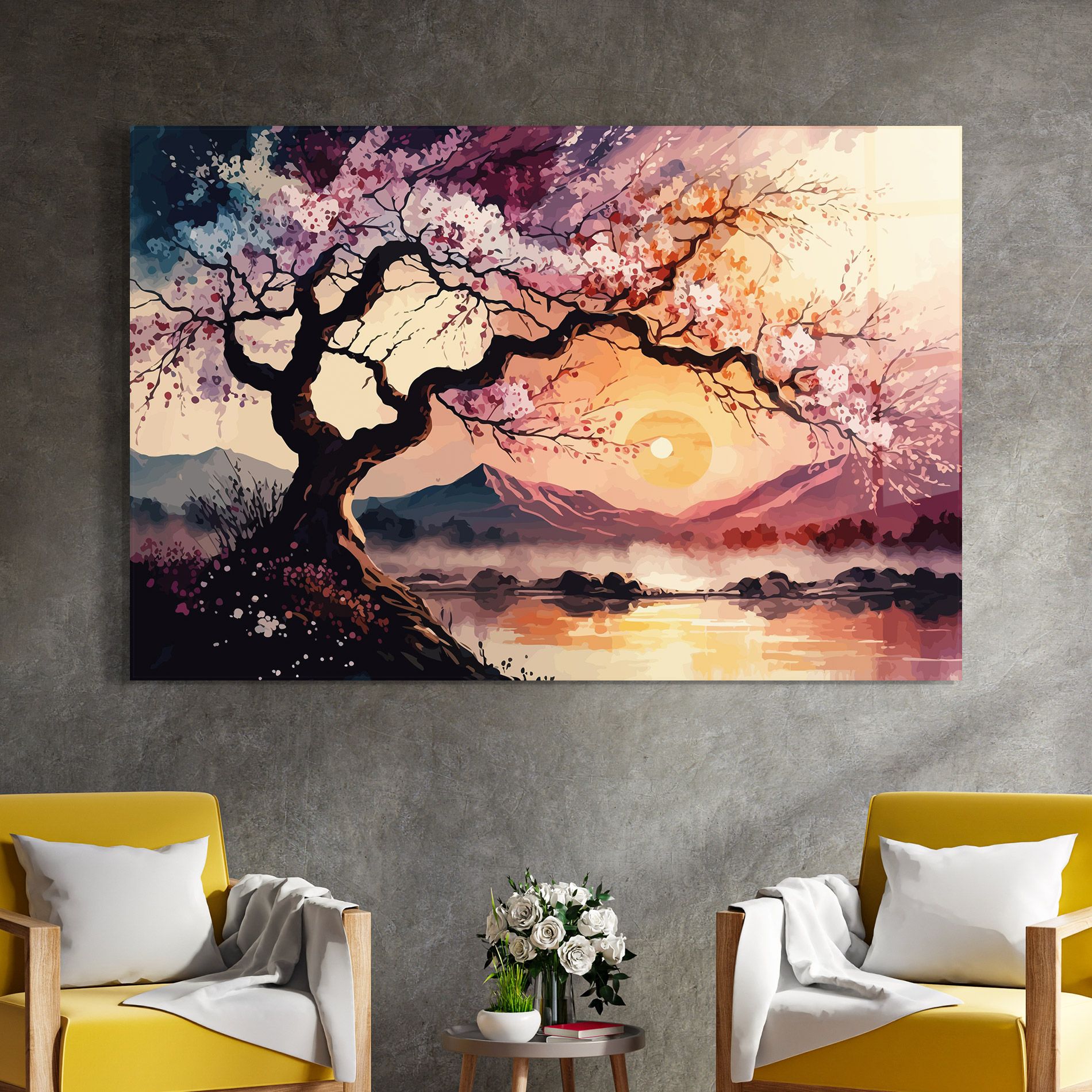 Pink Tree Nature mockup 4