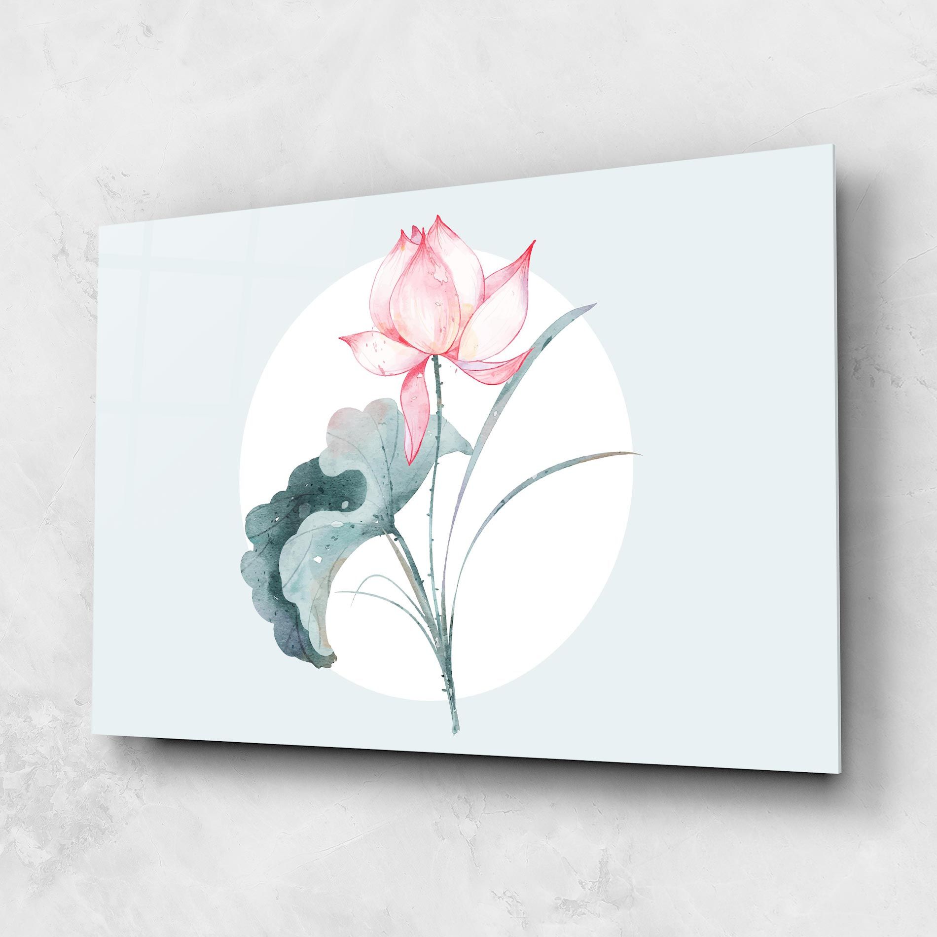 Blue Pastel Flower mockup 1