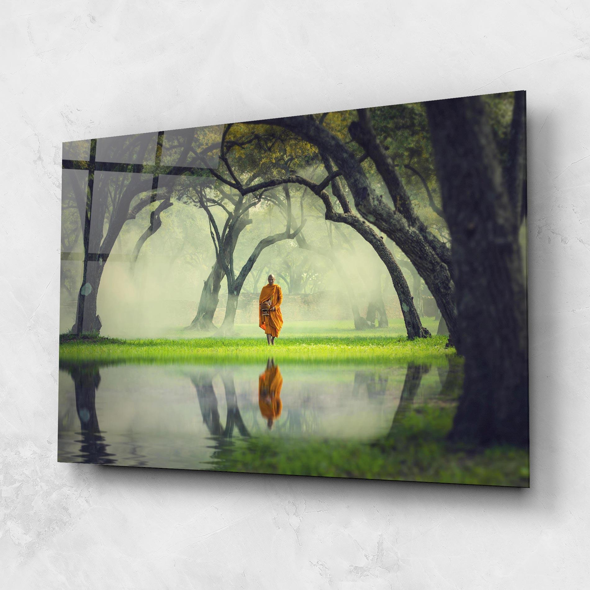 Tablou Sticla Buddha Nature mockup 1