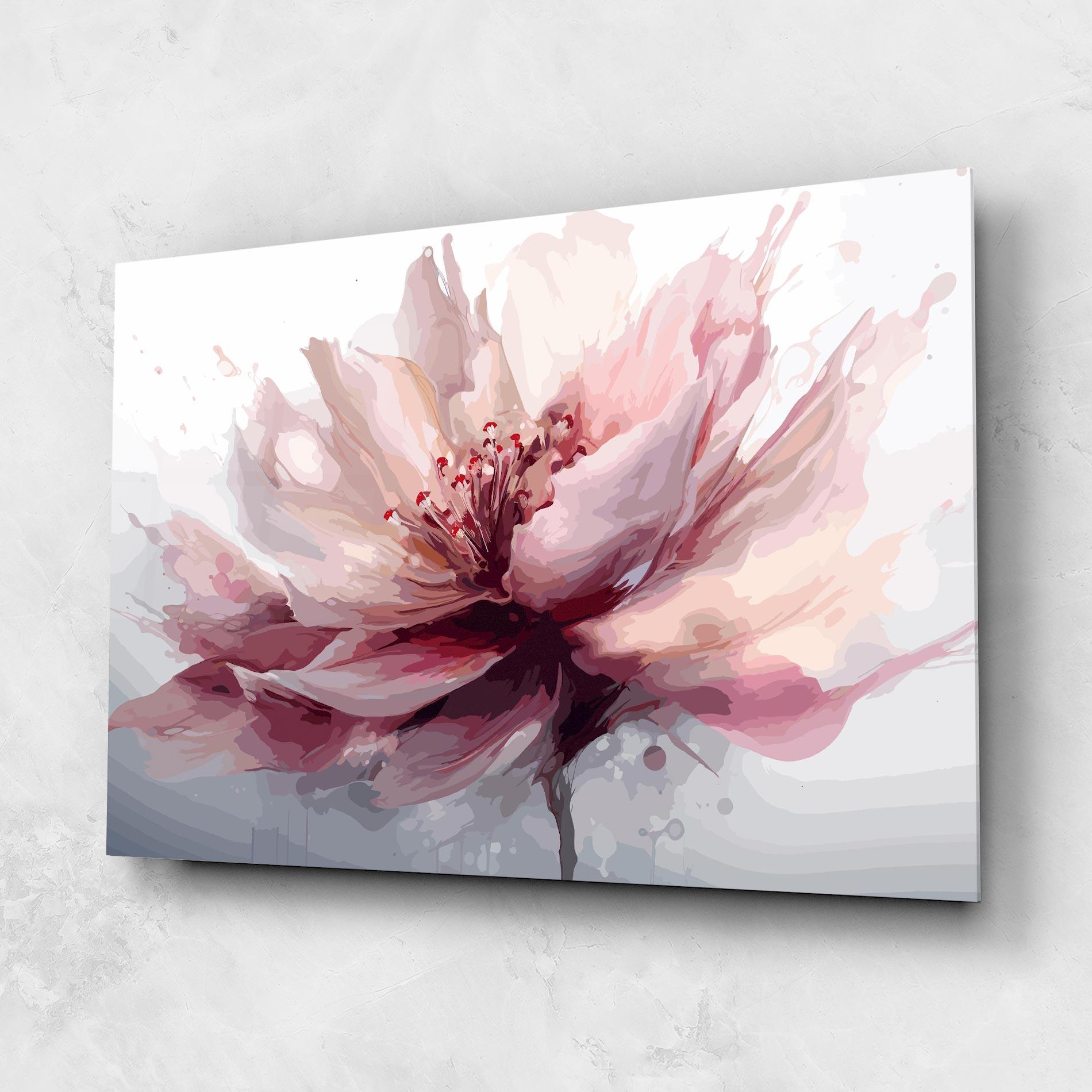 Tablou Sticla Meditation Flower mockup 1