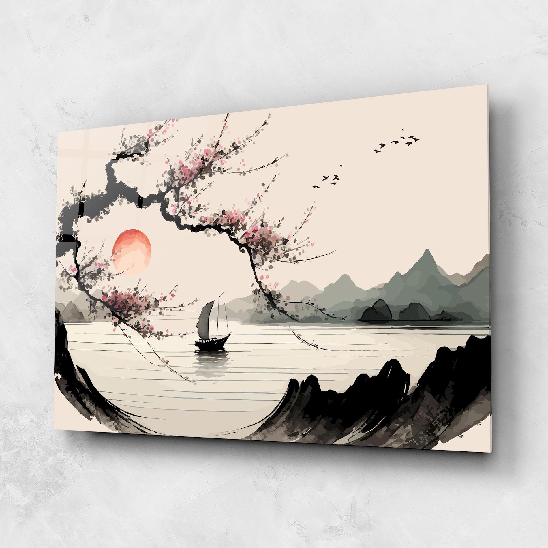 Tablou Sticla Relaxing Nature mockup 1