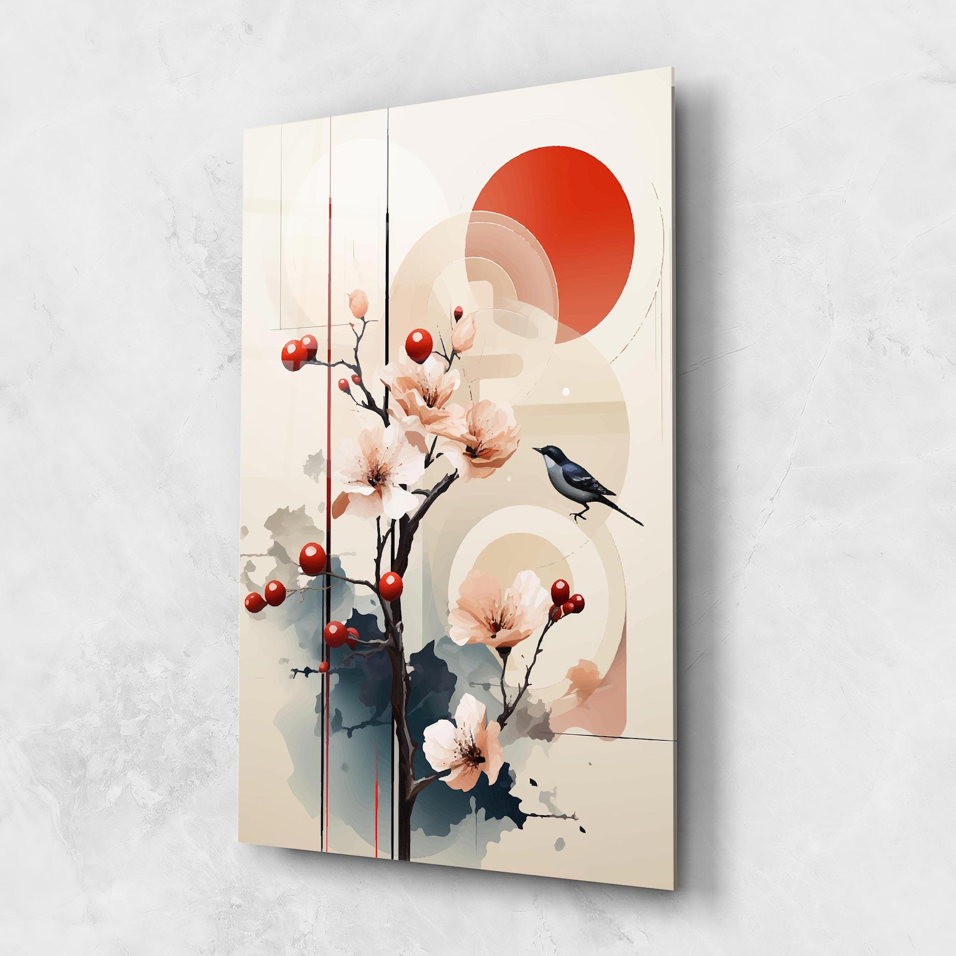 Tablou Sticla Cream Nature mockup 1