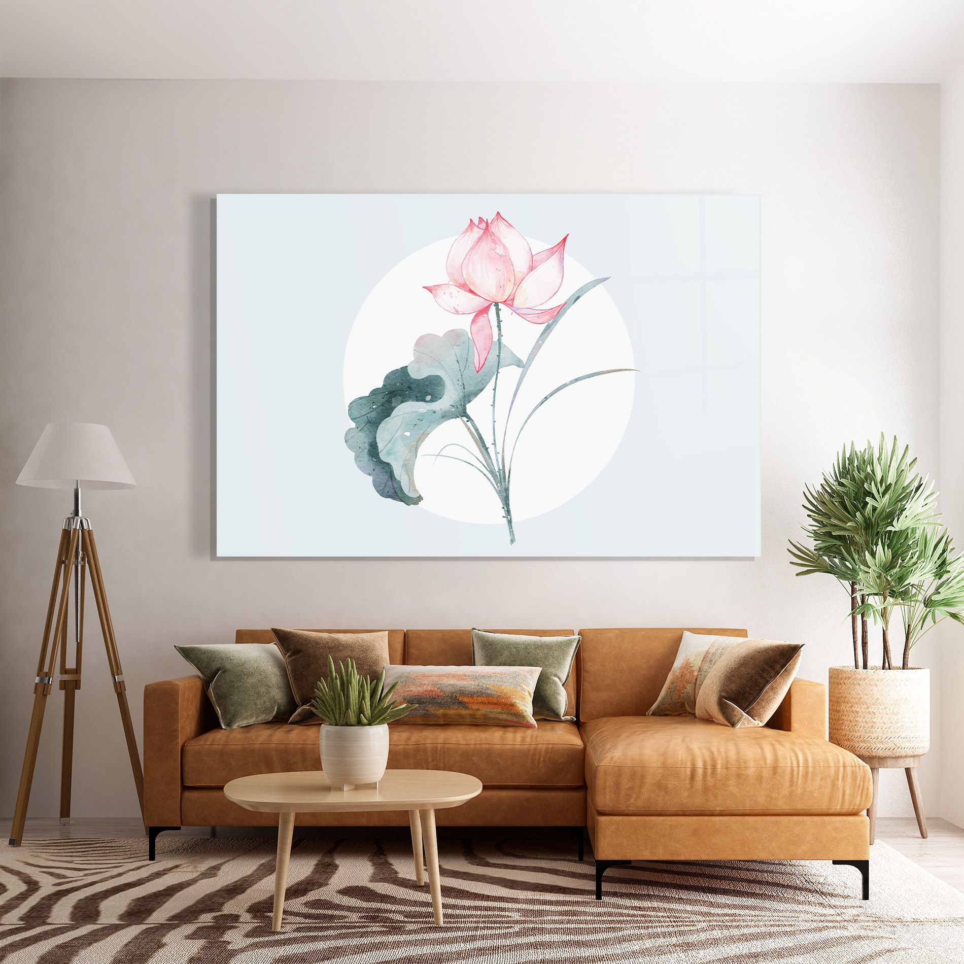 Blue Pastel Flower mockup 7