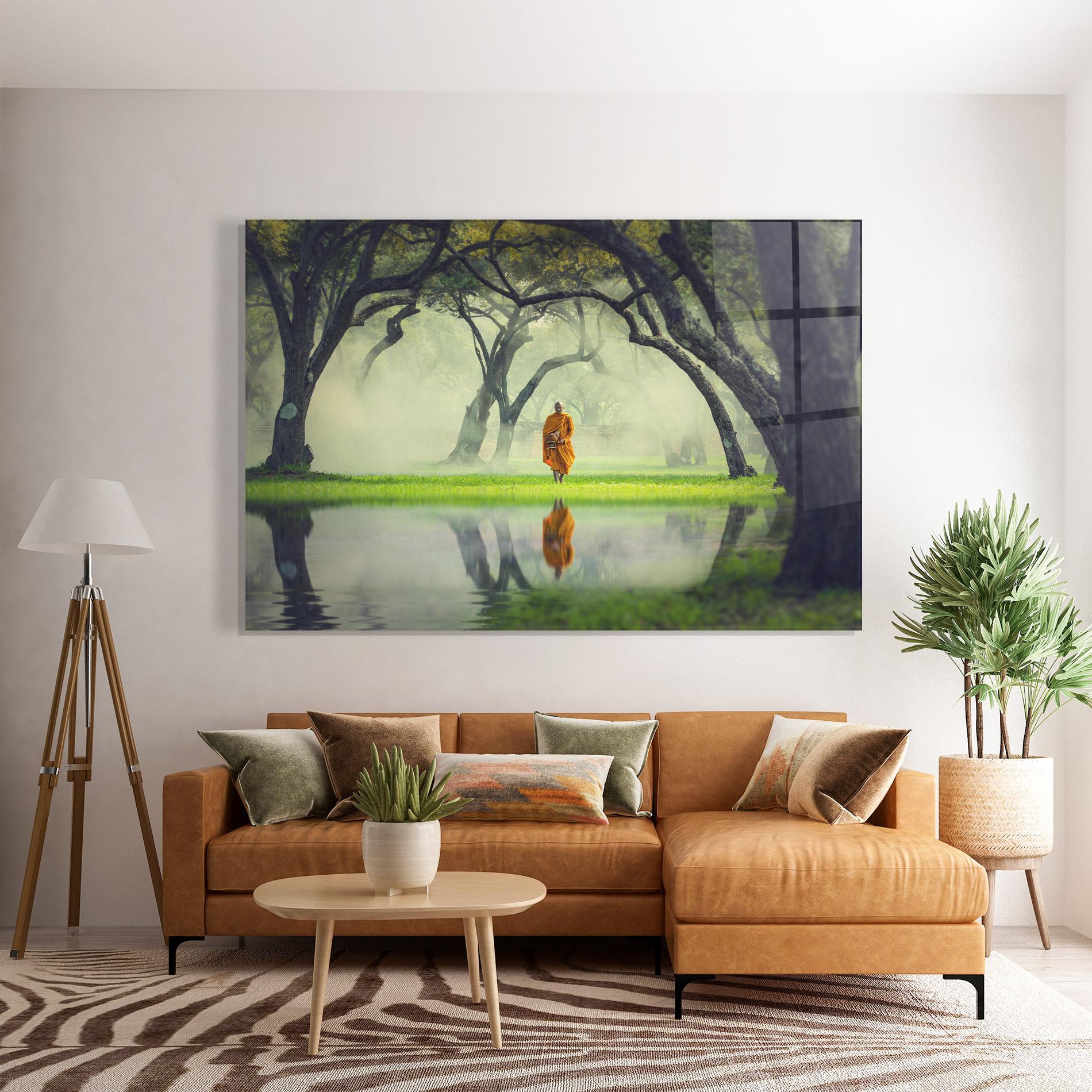 Tablou Sticla Buddha Nature mockup 7