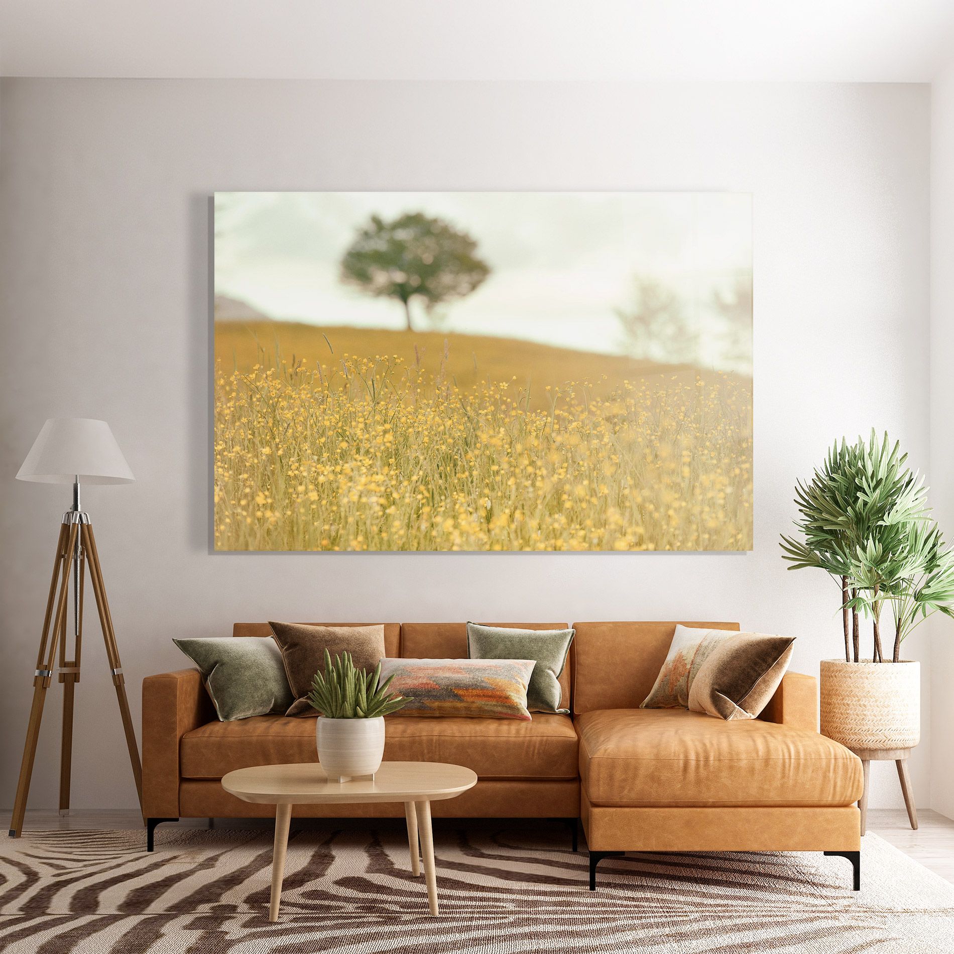 Cream Field Nature mockup 7