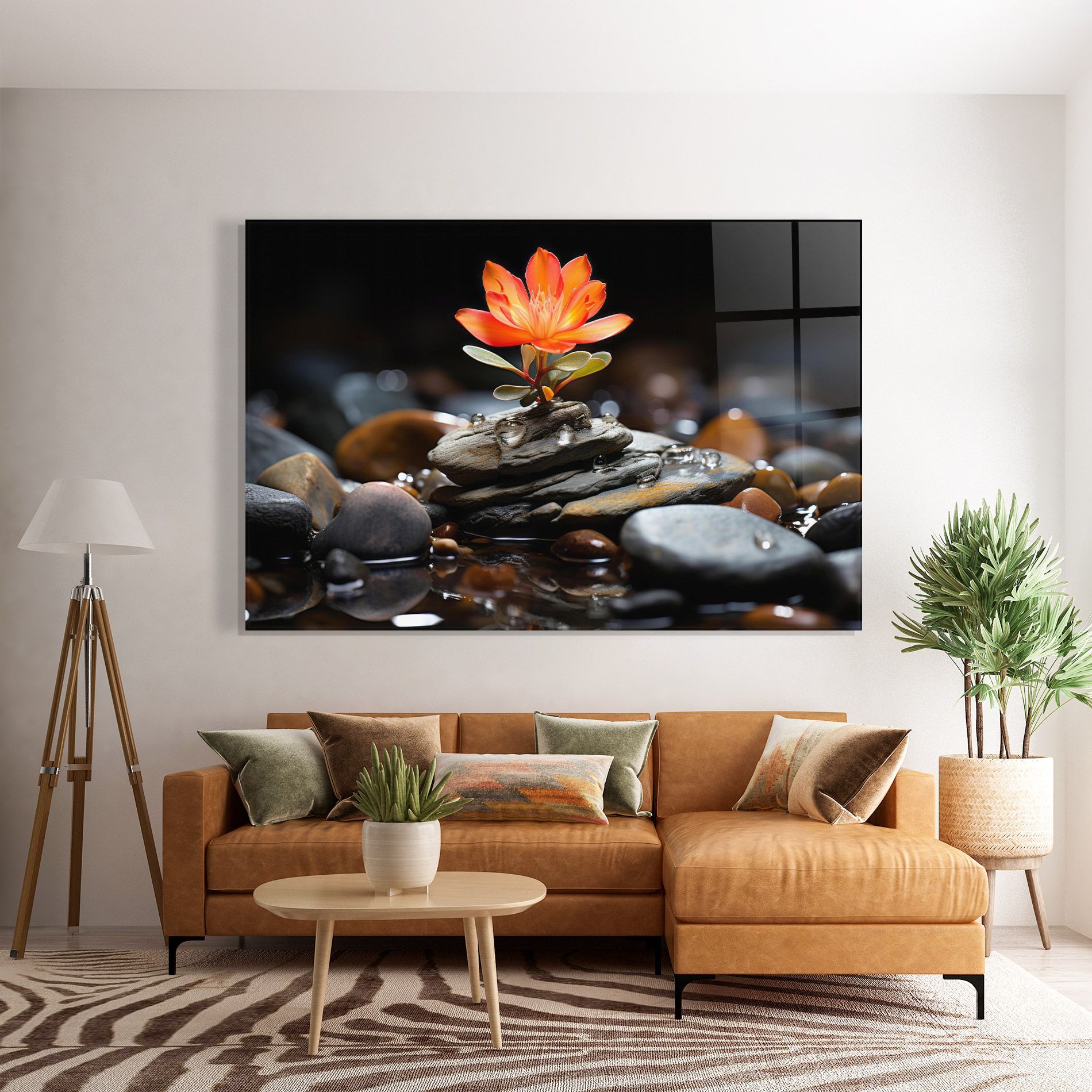 Orange Flower Stone mockup 7