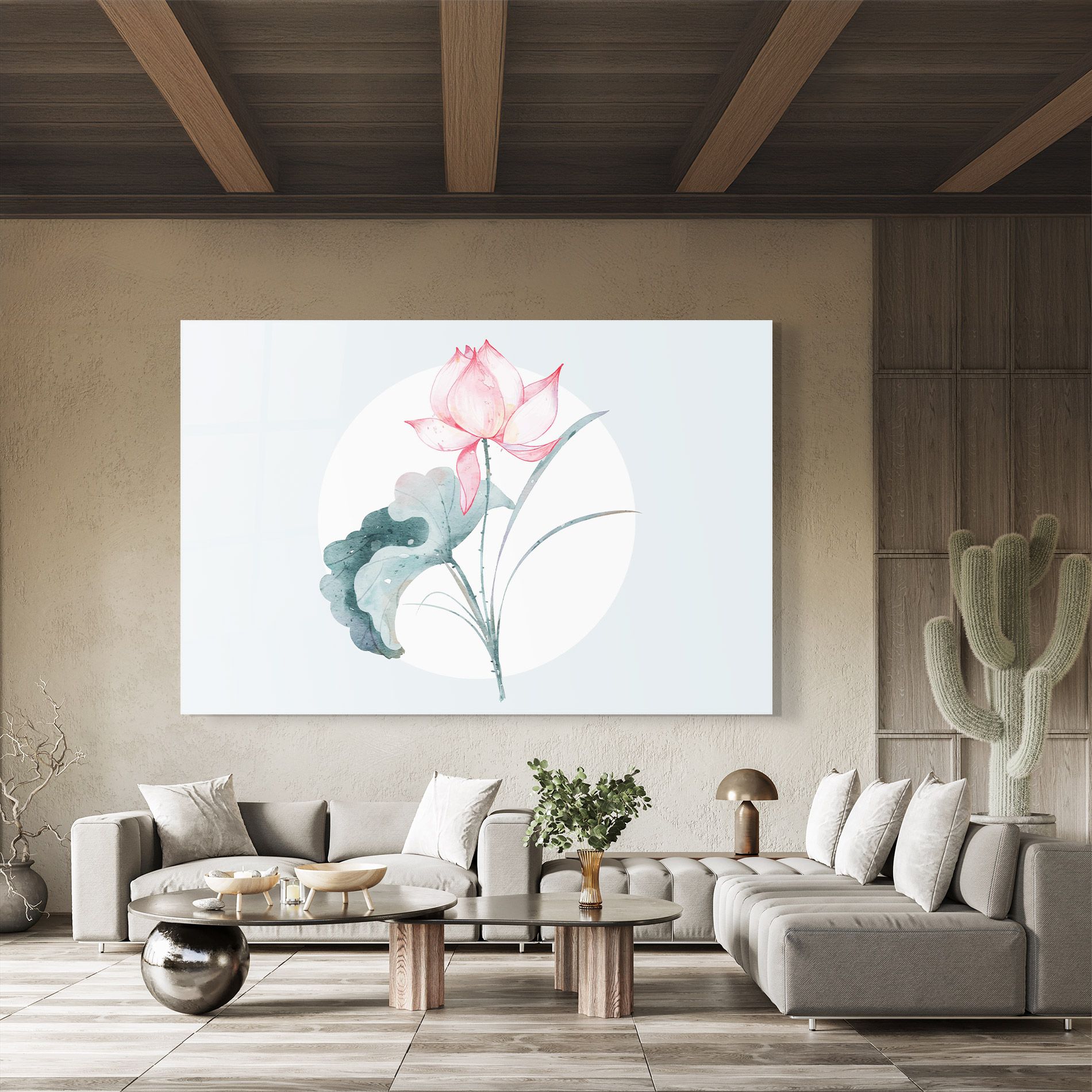 Blue Pastel Flower mockup 8