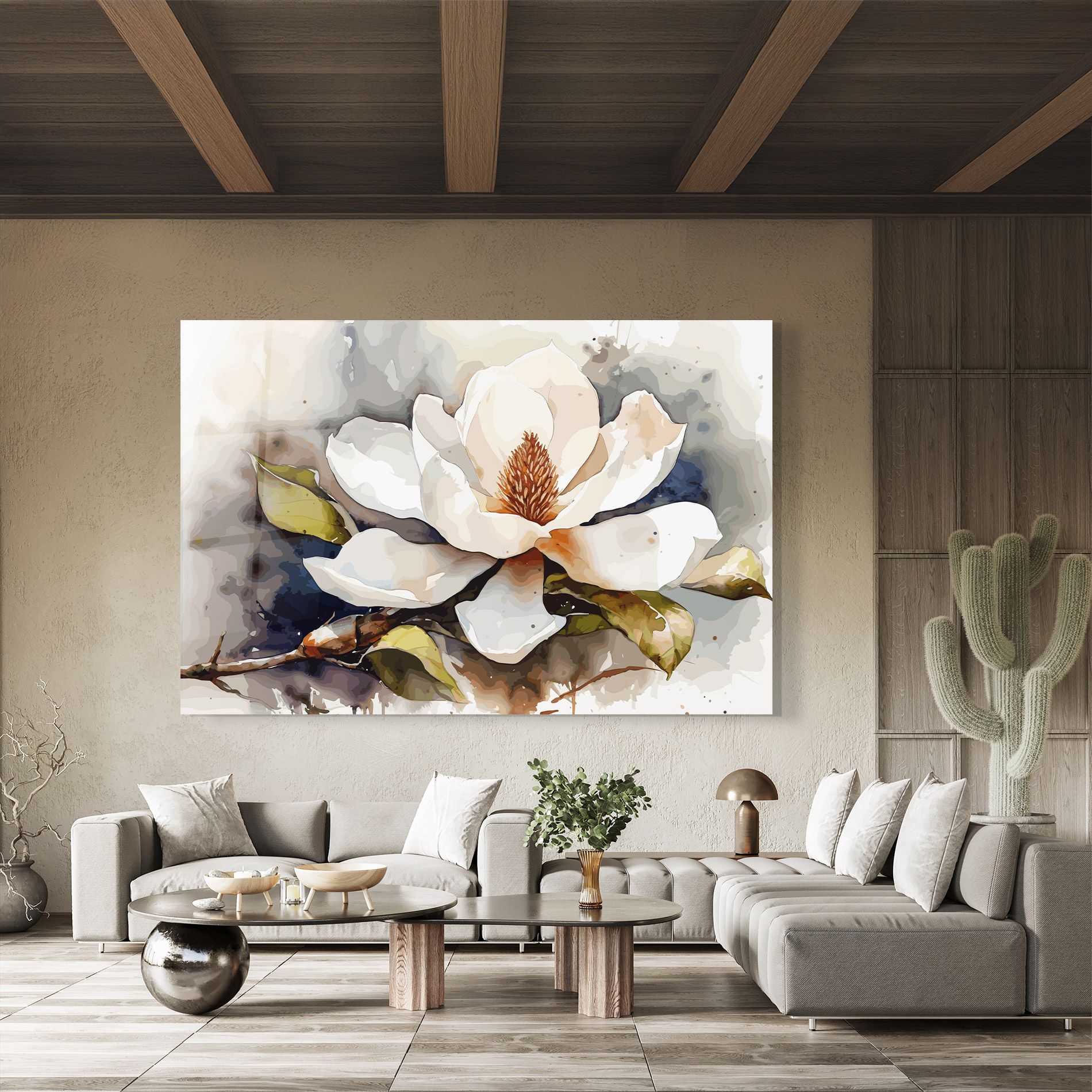 Cream Nature Flower mockup 8