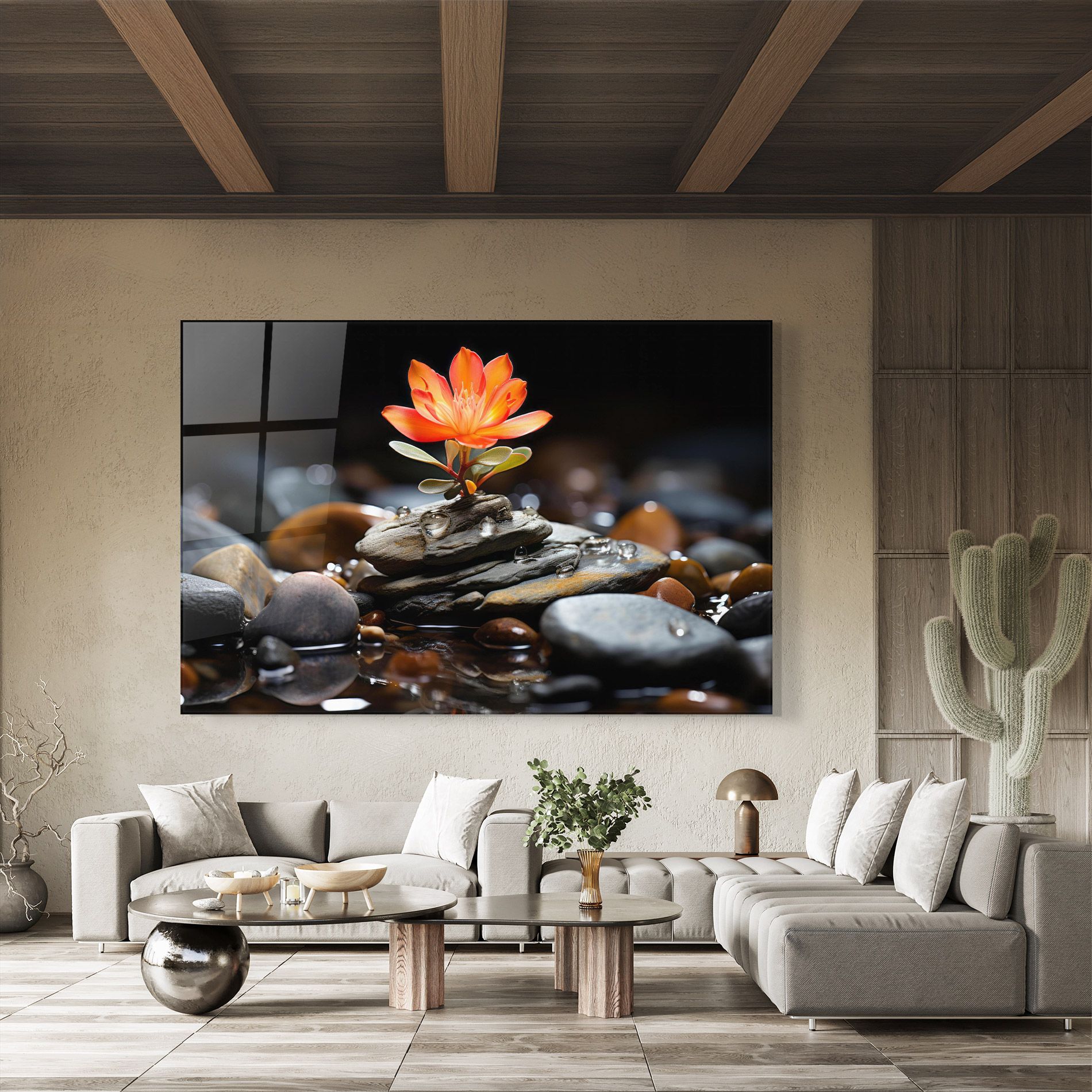 Orange Flower Stone mockup 8