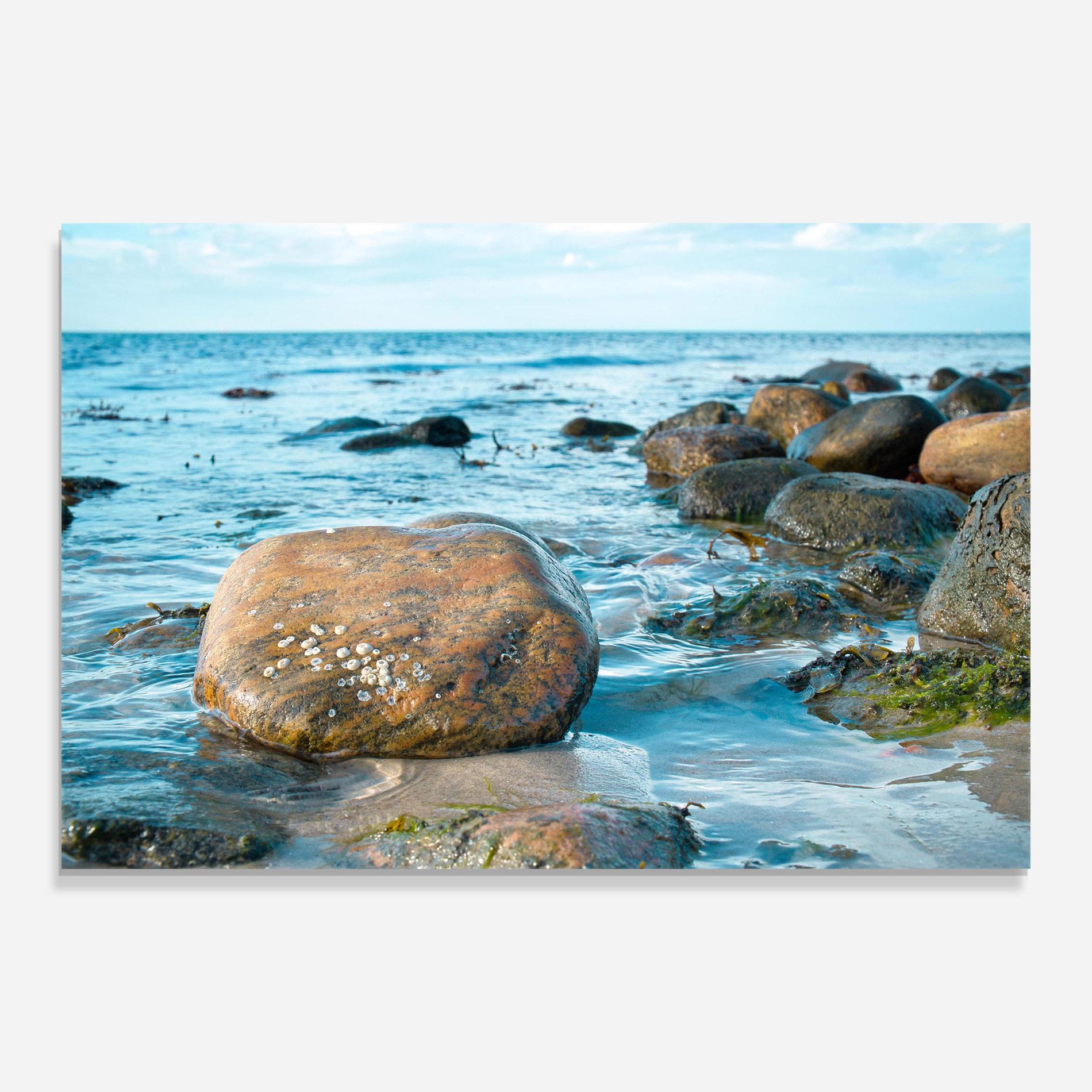 Tablou Sticla Beach Stones mockup 0