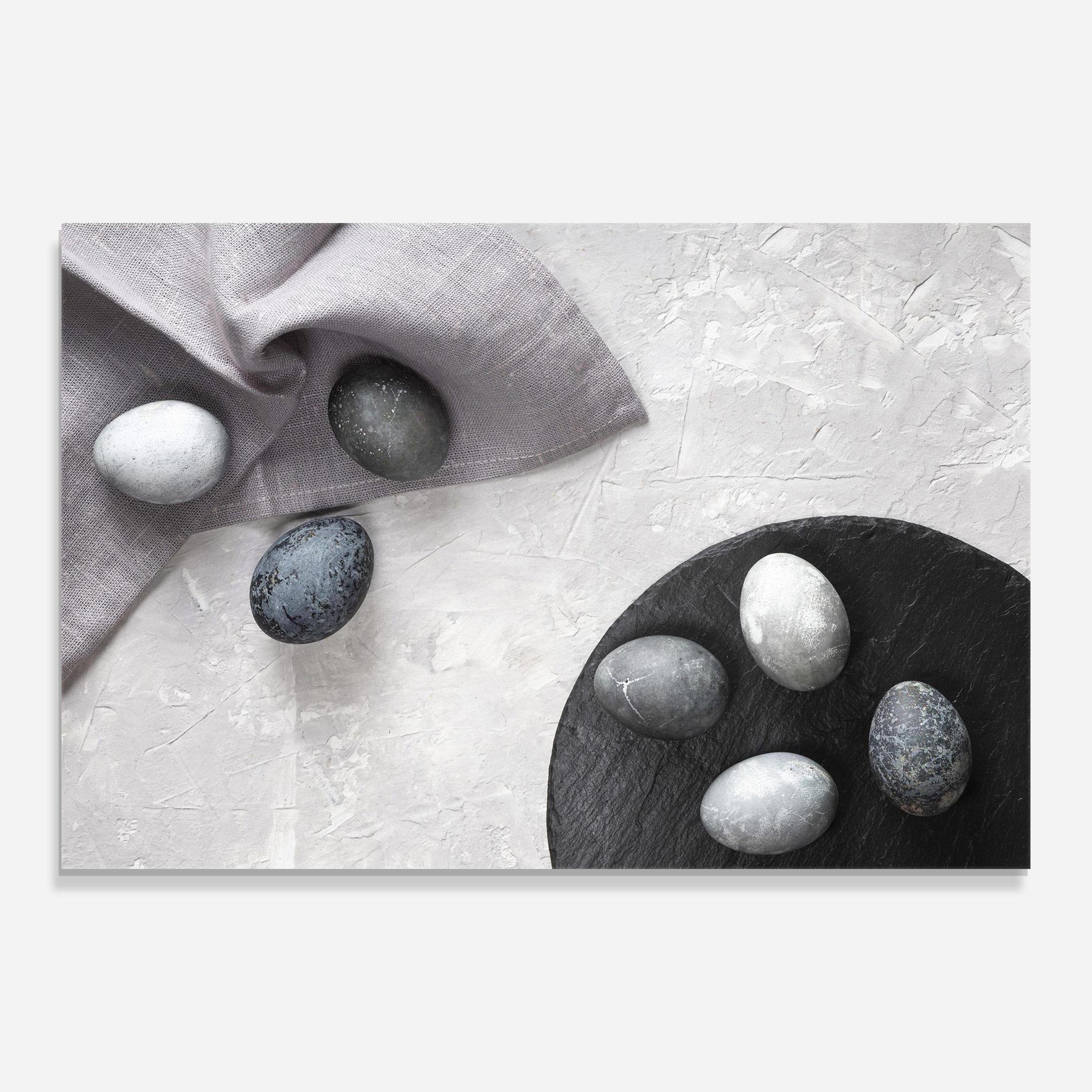 Tablou Sticla Eggs Stone mockup 0