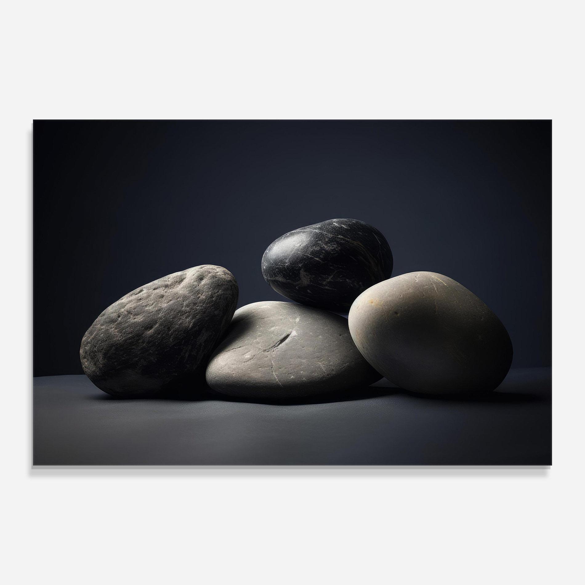 Tablou Sticla Grey Stone mockup 0