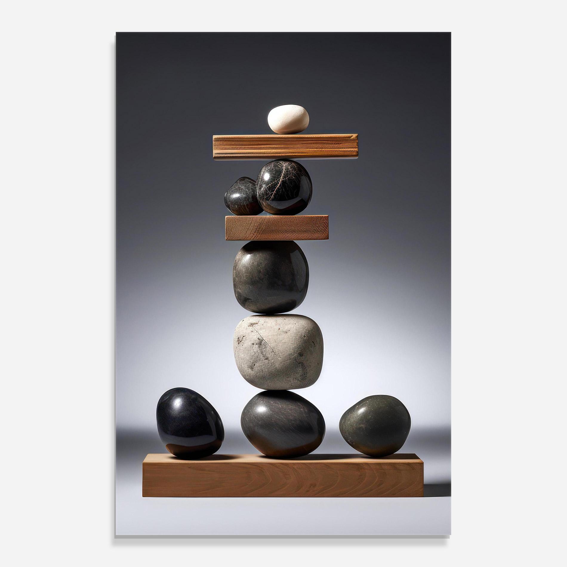 Tablou Sticla Zen Stones mockup 0