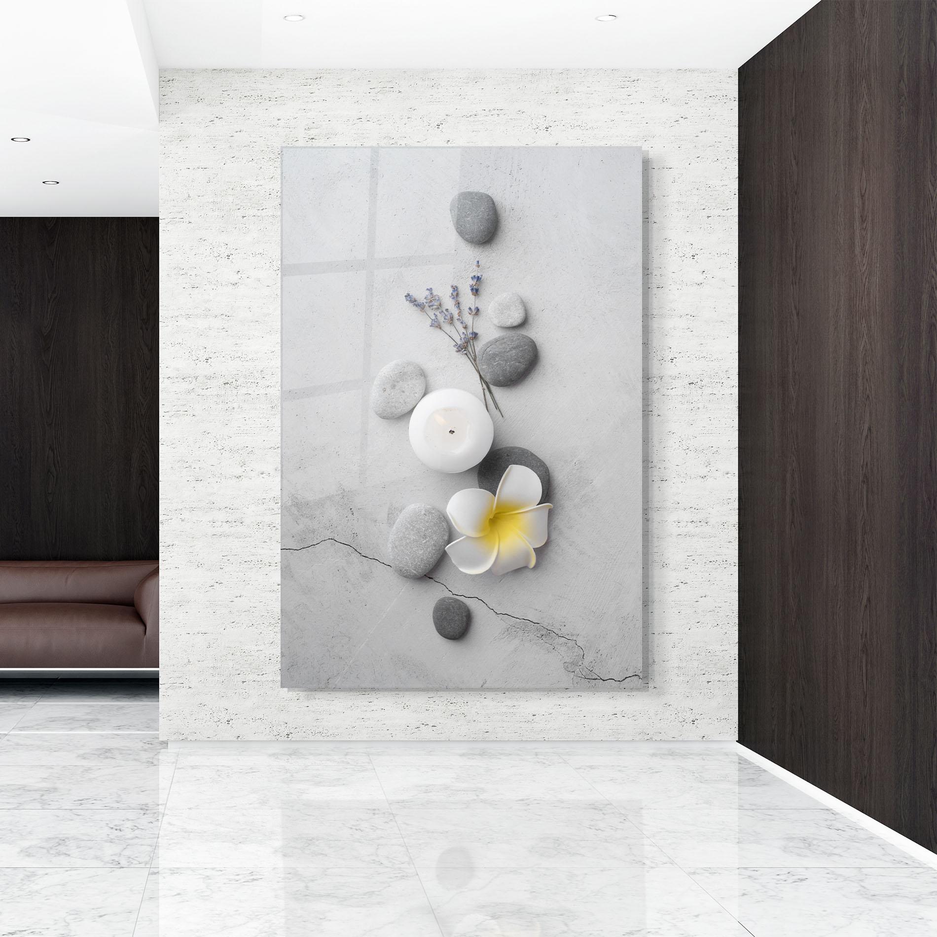 Tablou Sticla Feng Shui Stones mockup 9