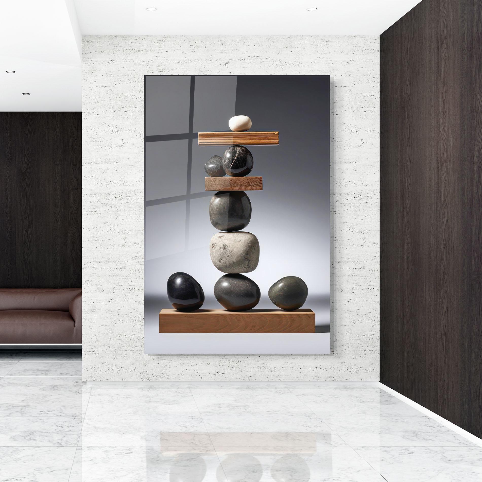 Tablou Sticla Zen Stones mockup 9