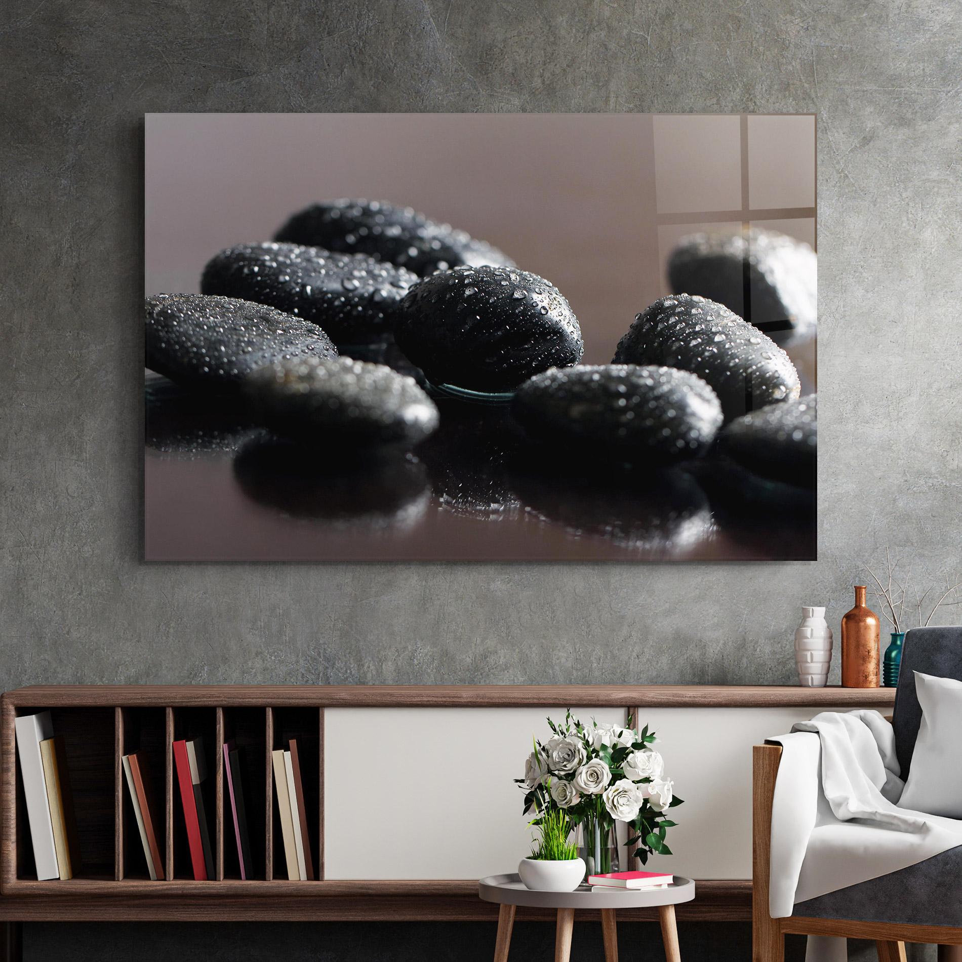 Tablou Sticla Massage Stones mockup 2