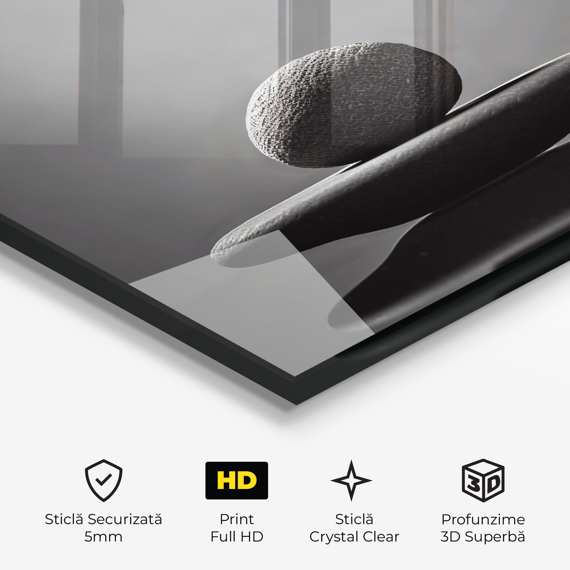 Minimalistic Zen Stone mockup 3